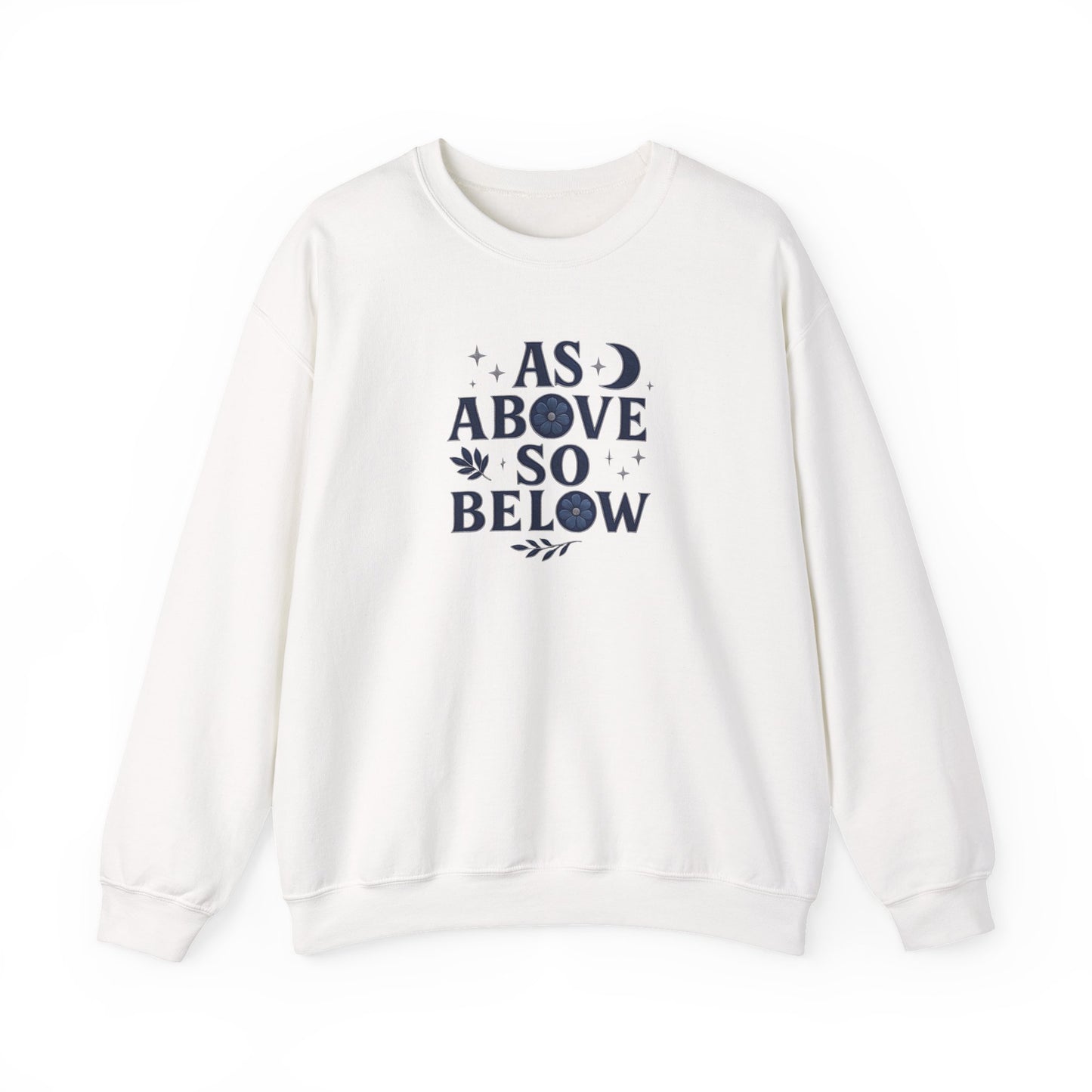 As Above So Below Sweatshirt, This witchy sweatshirt weaves the essence of paganism into every thread, making it the perfect piece of pagan clothing for those who cherish witchy things.
