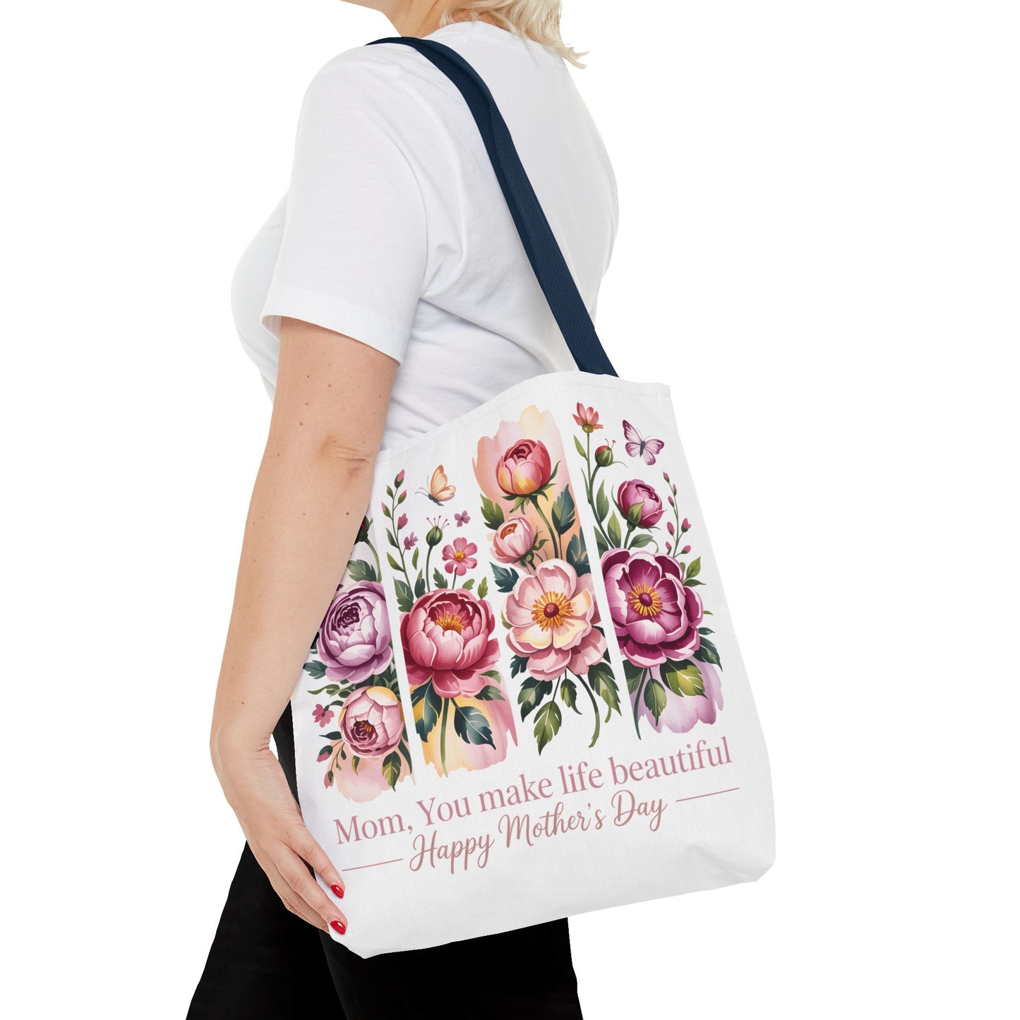 mom tote bag, mothers day gift reusable tote bag