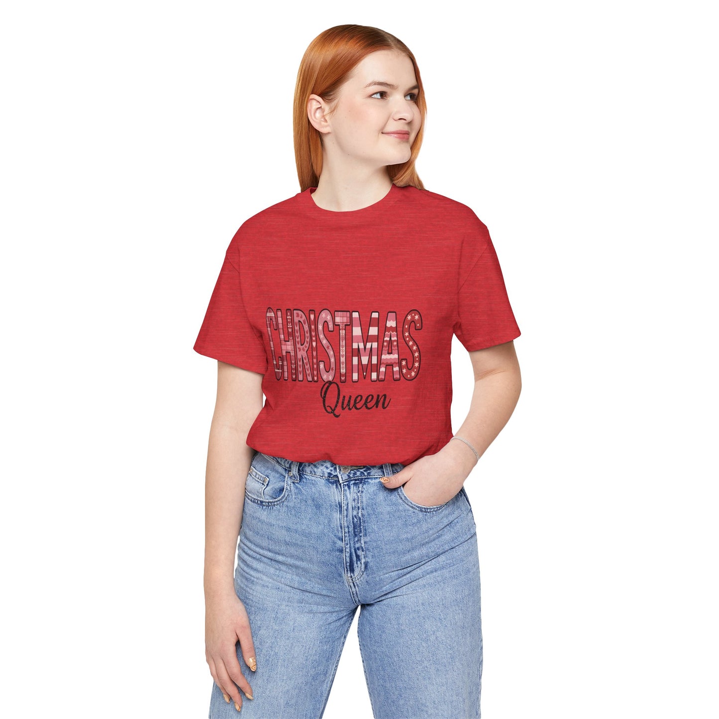 Christmas Queen Pinkmas T-shirt,  Perfect for a sister XMAS gift or a Christmas mom gift, this festive shirt captures the essence of a very merry Christmas
