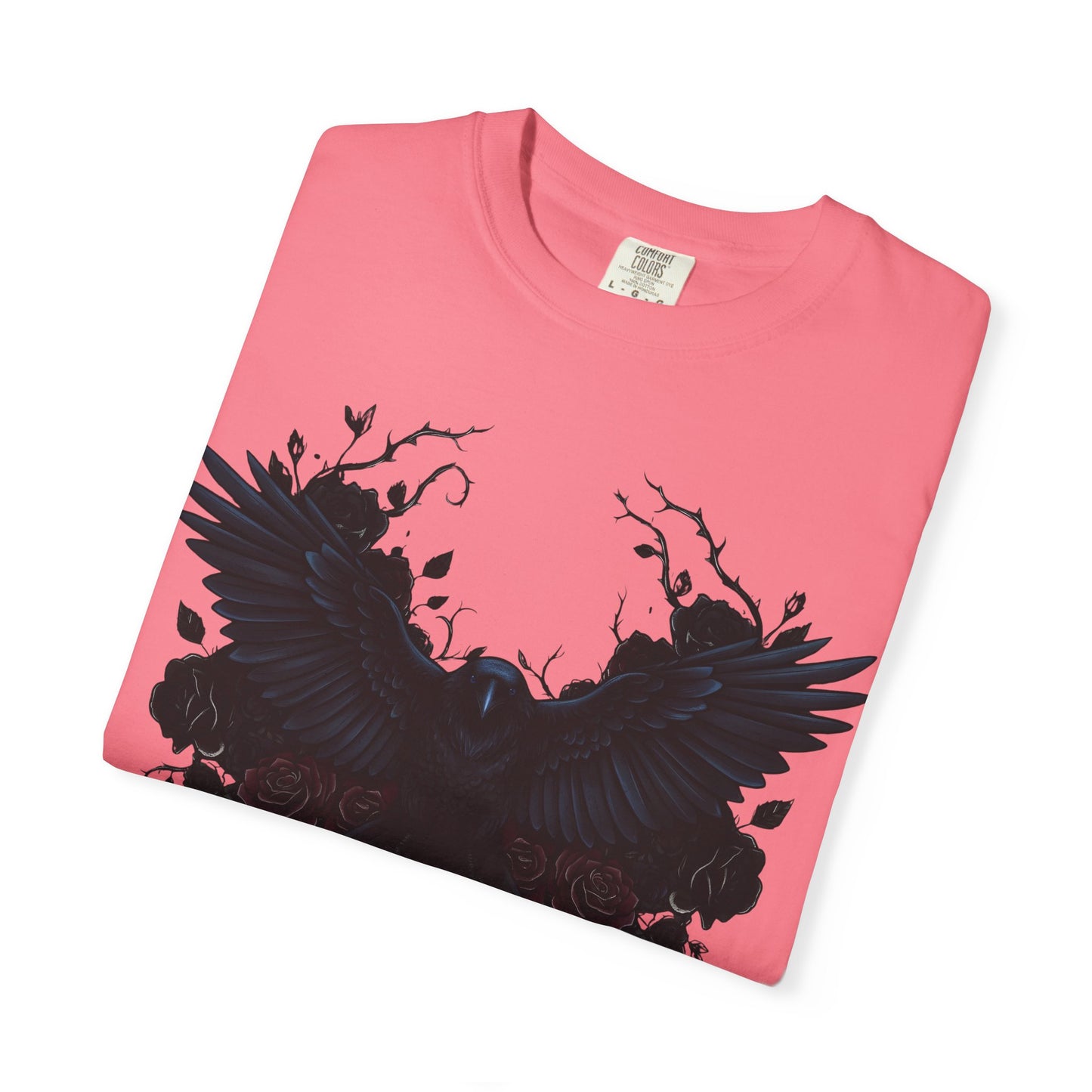 Dark Raven Gothic Apparel  | Unisex Cotton Shirt | Dark Aesthetic  | Alternative Goth T-Shirt