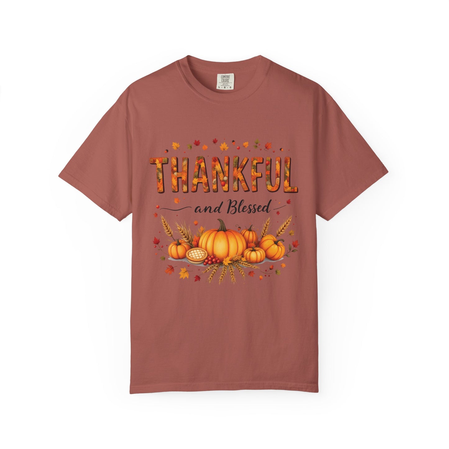 Thankful and Blessed T-Shirt, Fall Tee, Autumn Shirt, Thanksgiving Outfit, Gift for Friends and Family, Cozy Casual Wear