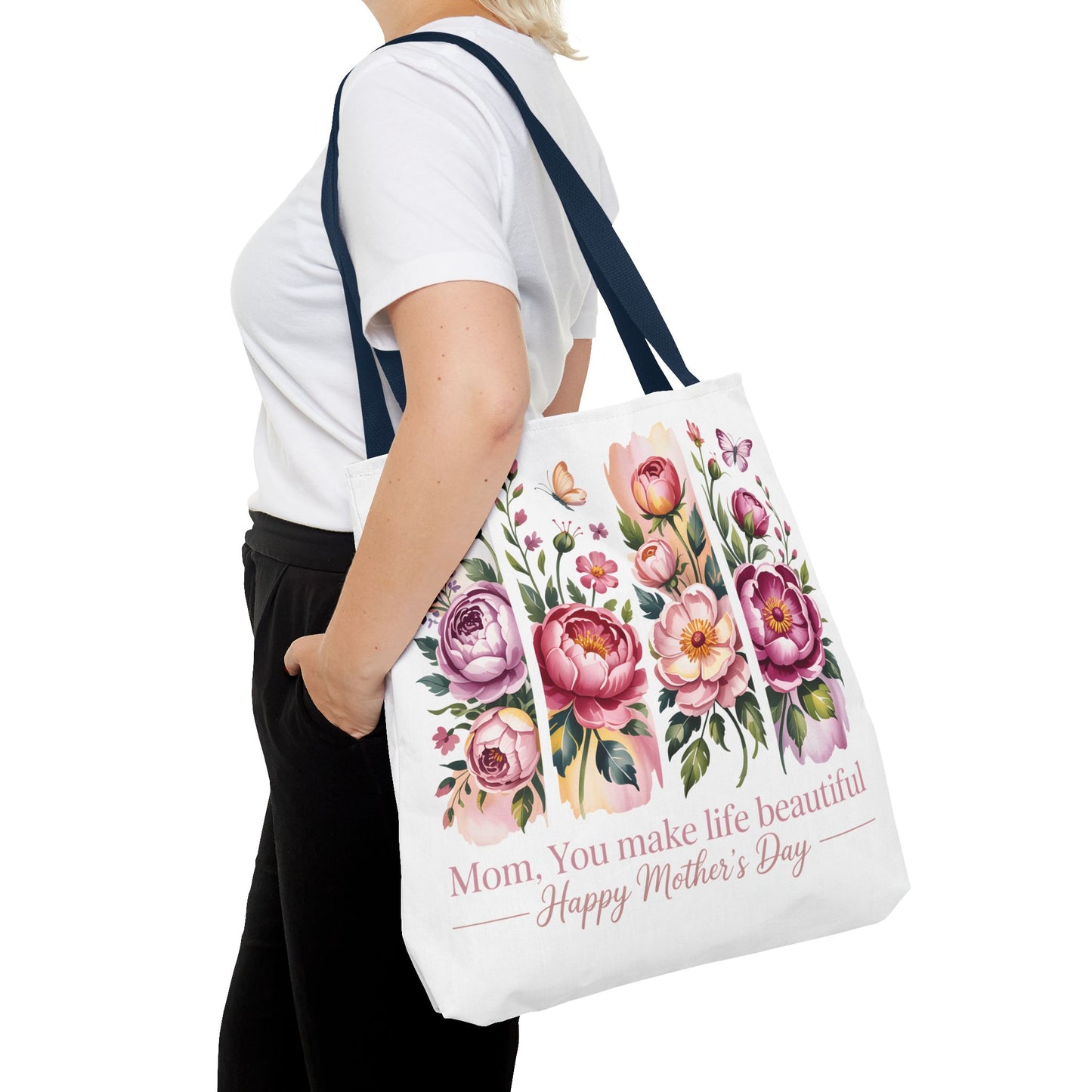 mom tote bag, mothers day gift reusable tote bag