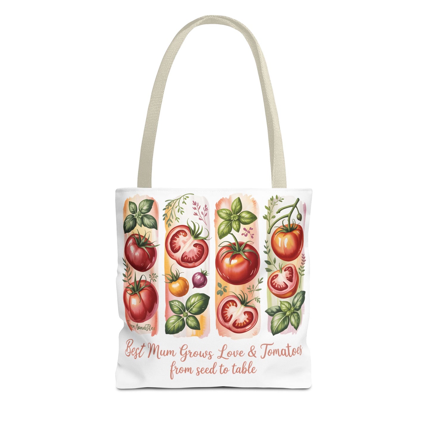 Best Mom Tote Bag, Tomato Garden Lover Design, Perfect Mothers Day Gift for Moms Who Love Gardening and Nature
