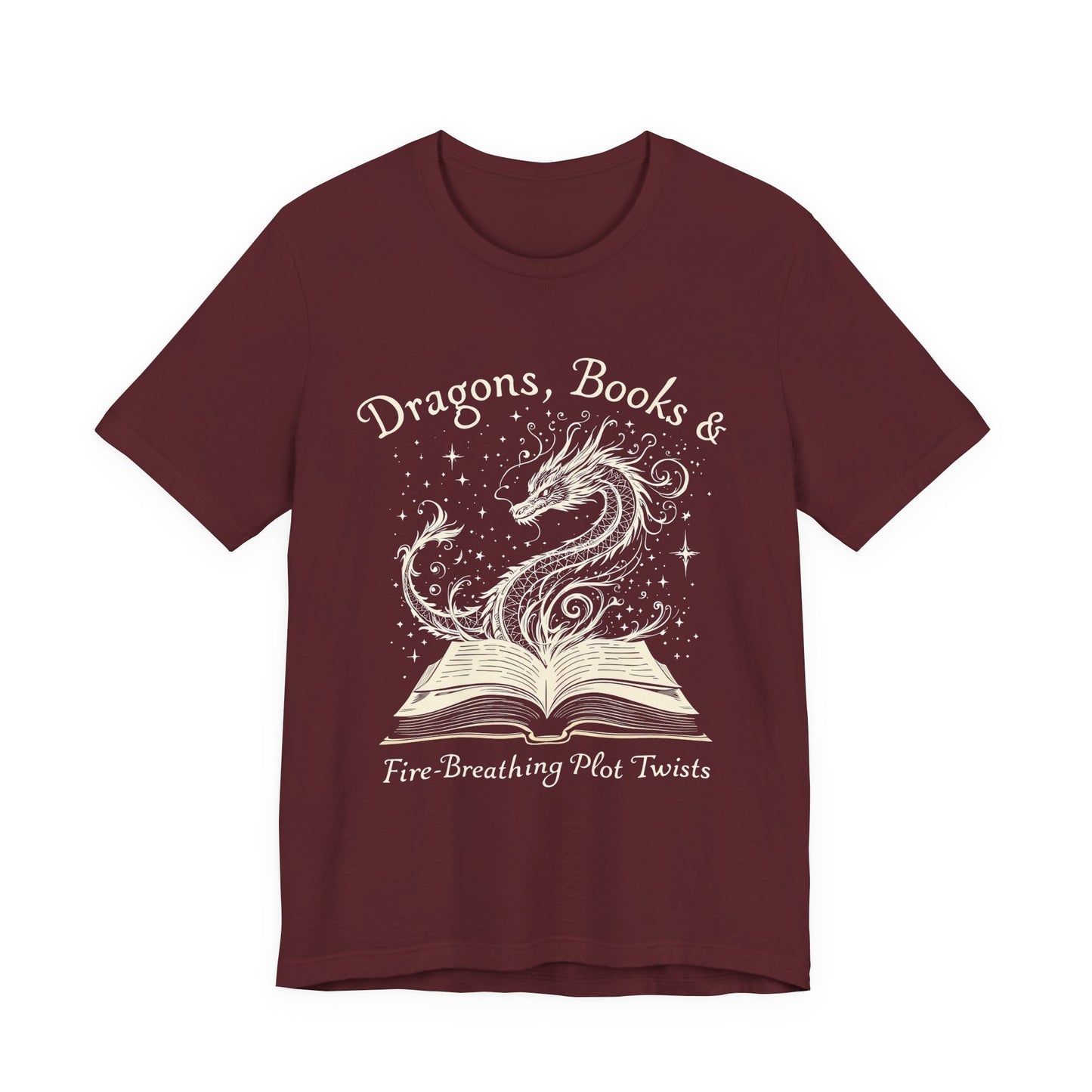 Book Lover Gift T-Shirt | Fantasy Reader Tee | Dragon Reading Shirt | Booktok Merch | Bibliophile Gift