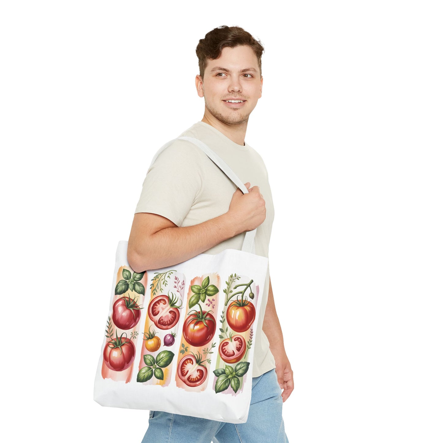 Tomatoes tote bag, farmers market bag, gift for dad