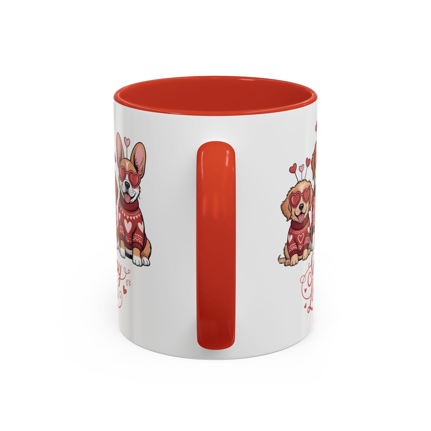 Valentine Dog Mug | Cute Puppy Coffee Cup | Dog Lover Gift | Valentines Day Mug |
