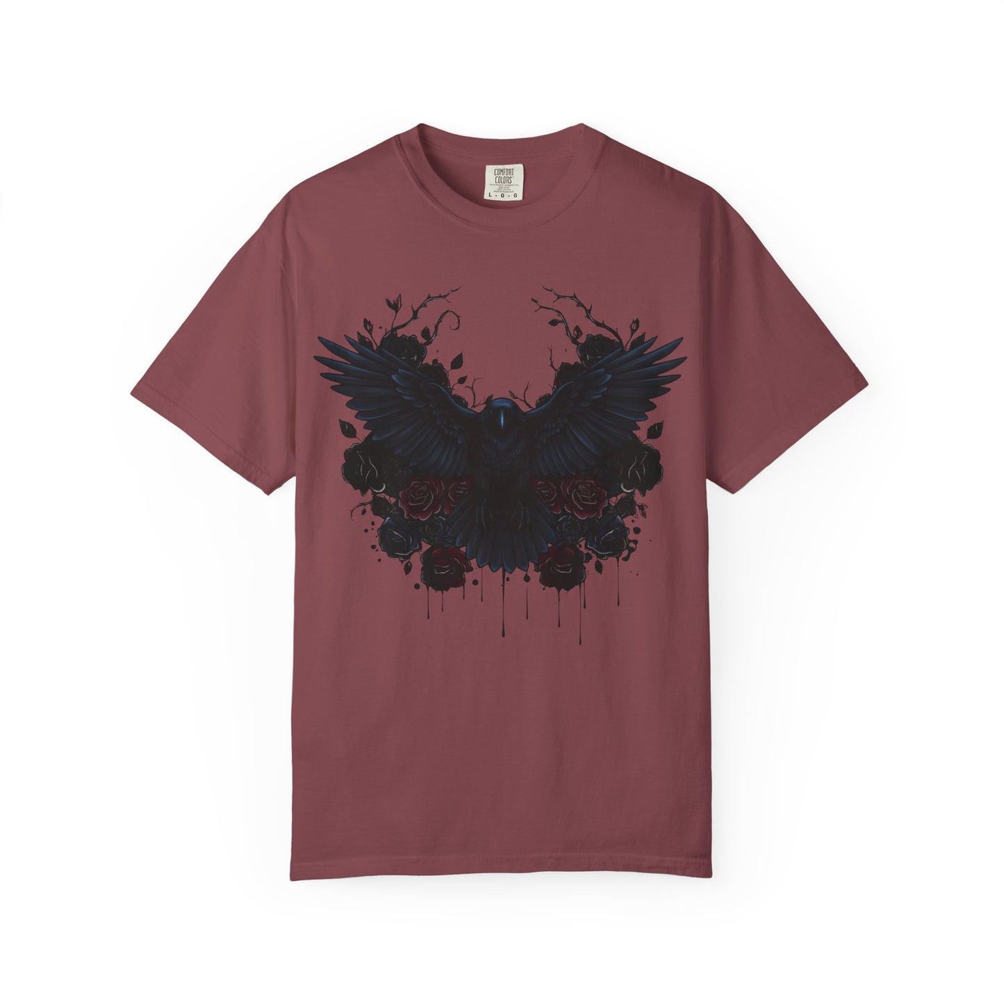 Dark Raven Gothic Apparel  | Unisex Cotton Shirt | Dark Aesthetic  | Alternative Goth T-Shirt