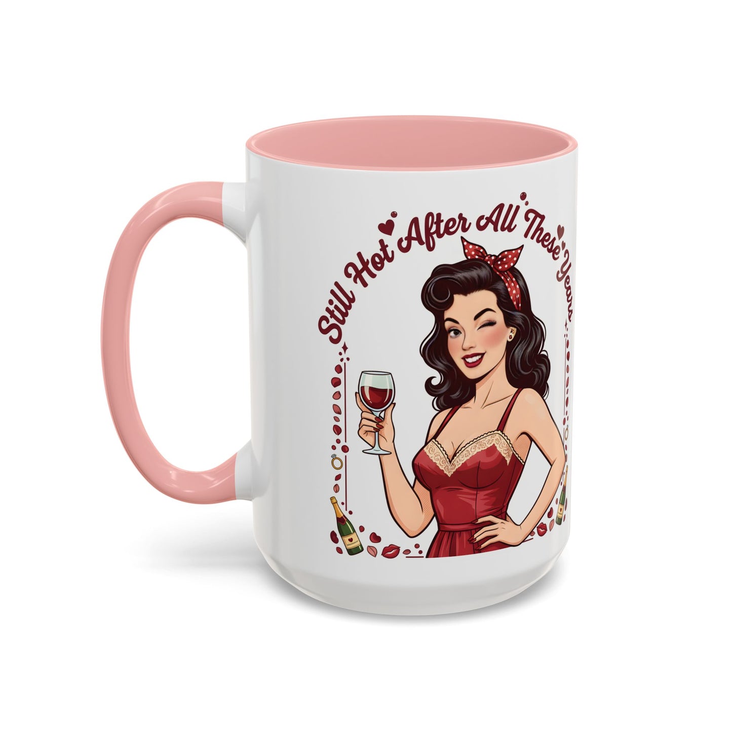 Pin Up Mug | Retro Coffee Mug for Wife | Vintage Anniversary Mug | Valentines Day Gift |