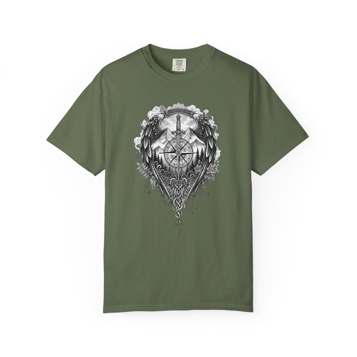 Viking Compass T-Shirt | Nordic Viking Clothing | Vegvisir Norse Pagan Tee
