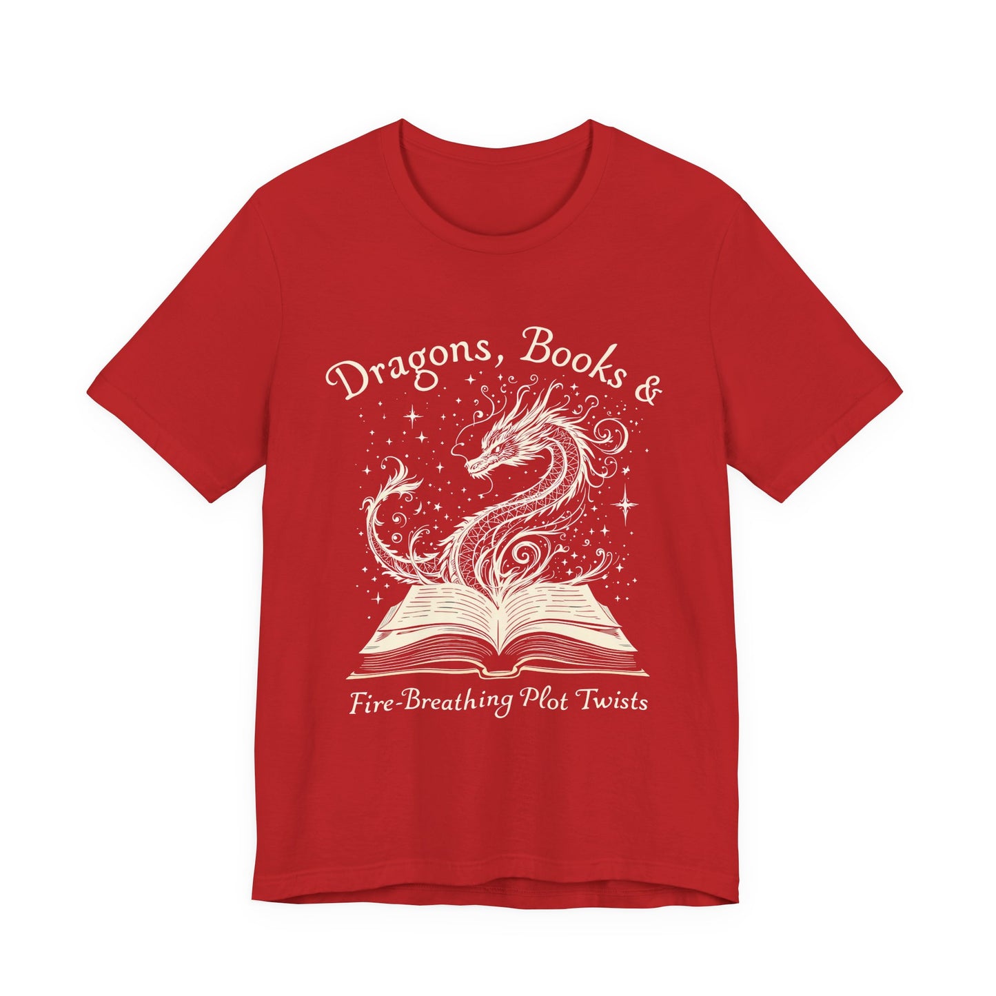 Book Lover Gift T-Shirt | Fantasy Reader Tee | Dragon Reading Shirt | Booktok Merch | Bibliophile Gift