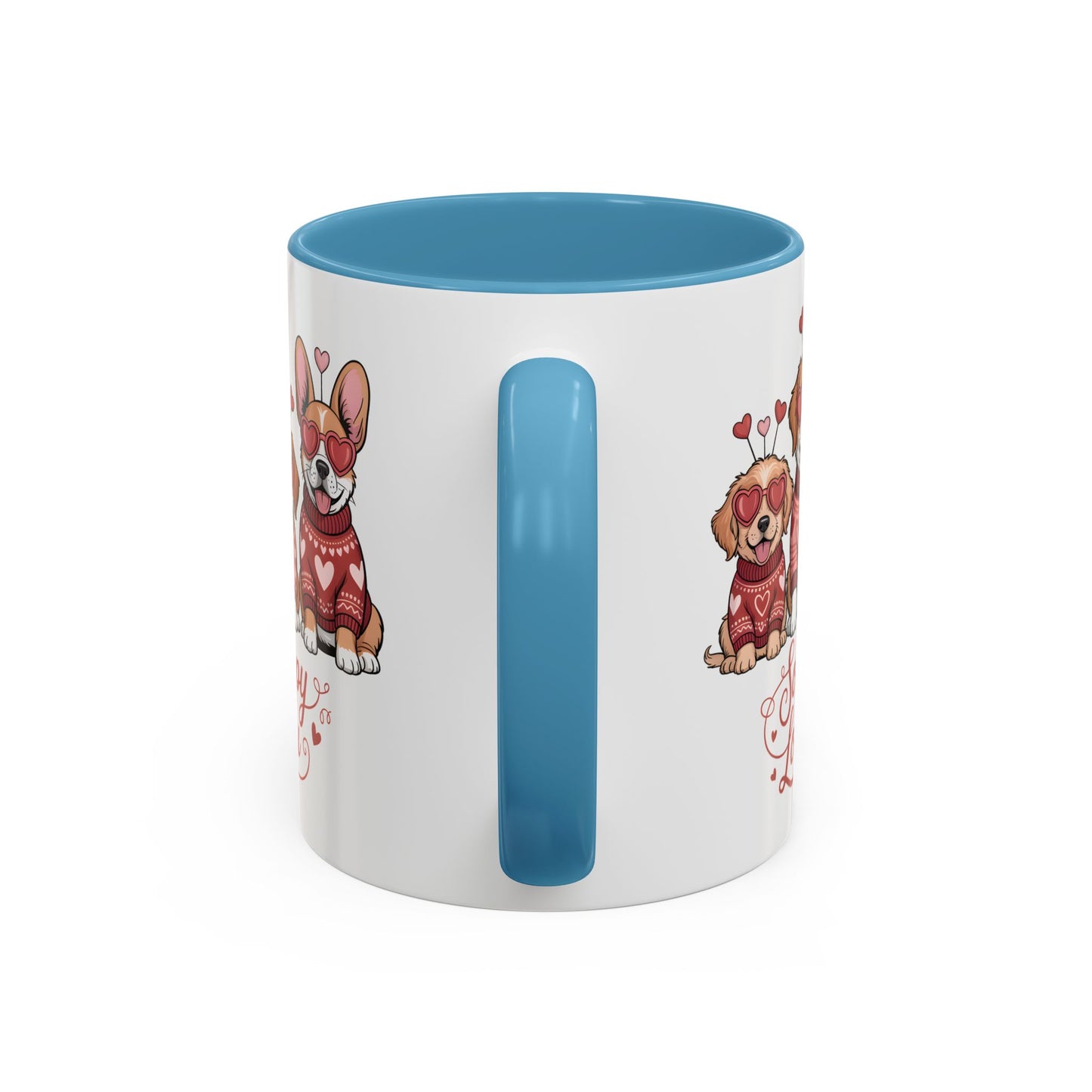 Valentine Dog Mug | Cute Puppy Coffee Cup | Dog Lover Gift | Valentines Day Mug |