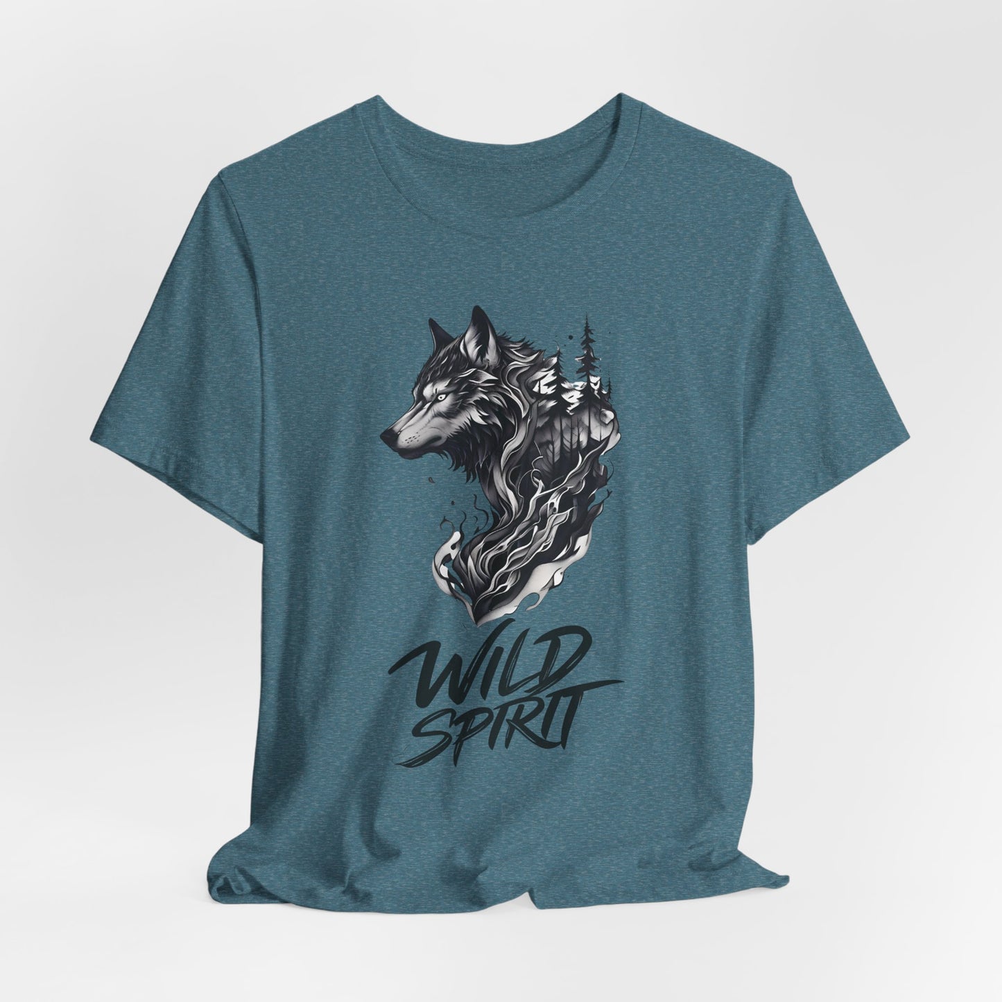 Wild Spirit Wolf Tee - Unisex, Gothic Streetwear, Alternative Clothing, grunge