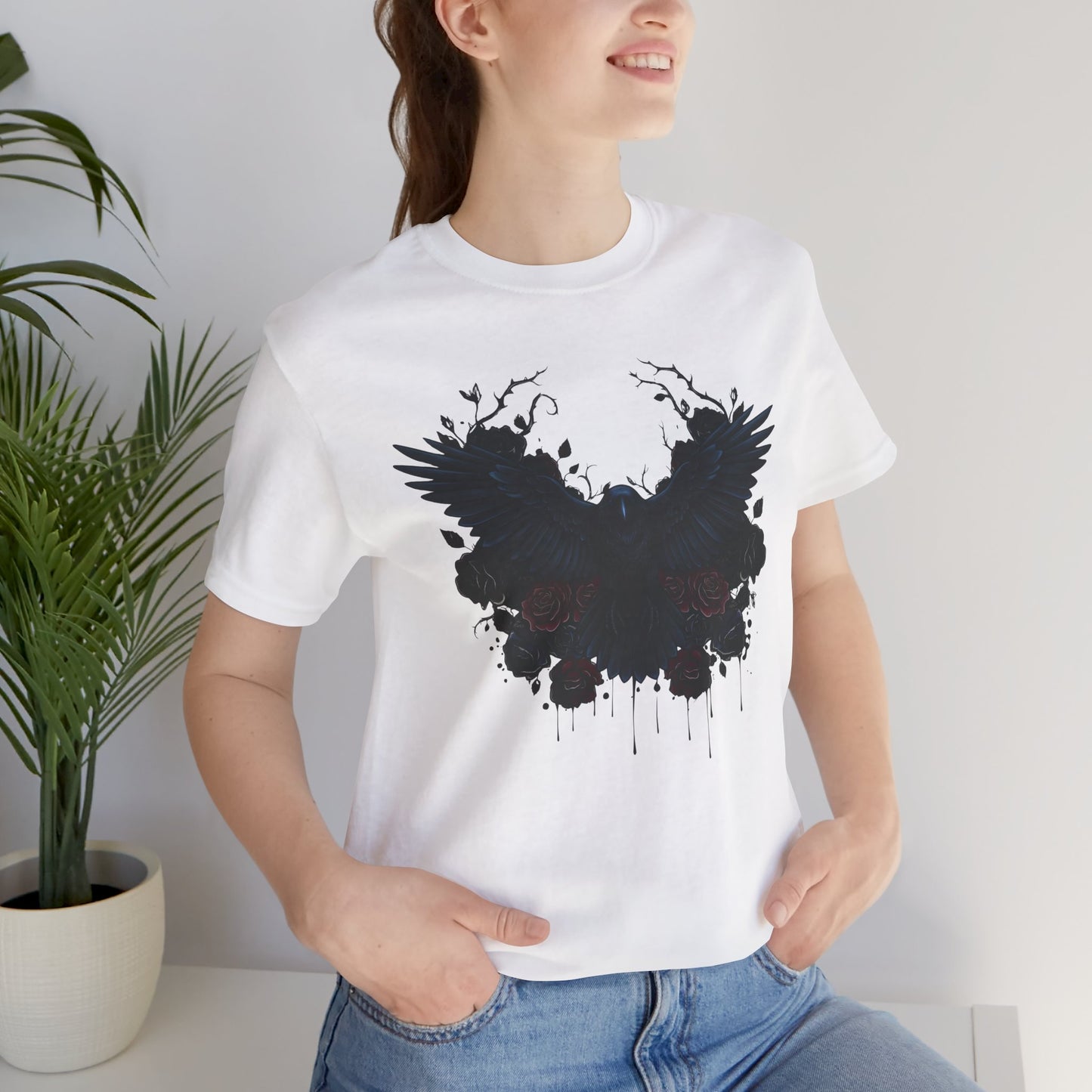 Dark Raven Gothic Apparel  | Unisex Cotton Shirt | Dark Aesthetic  |