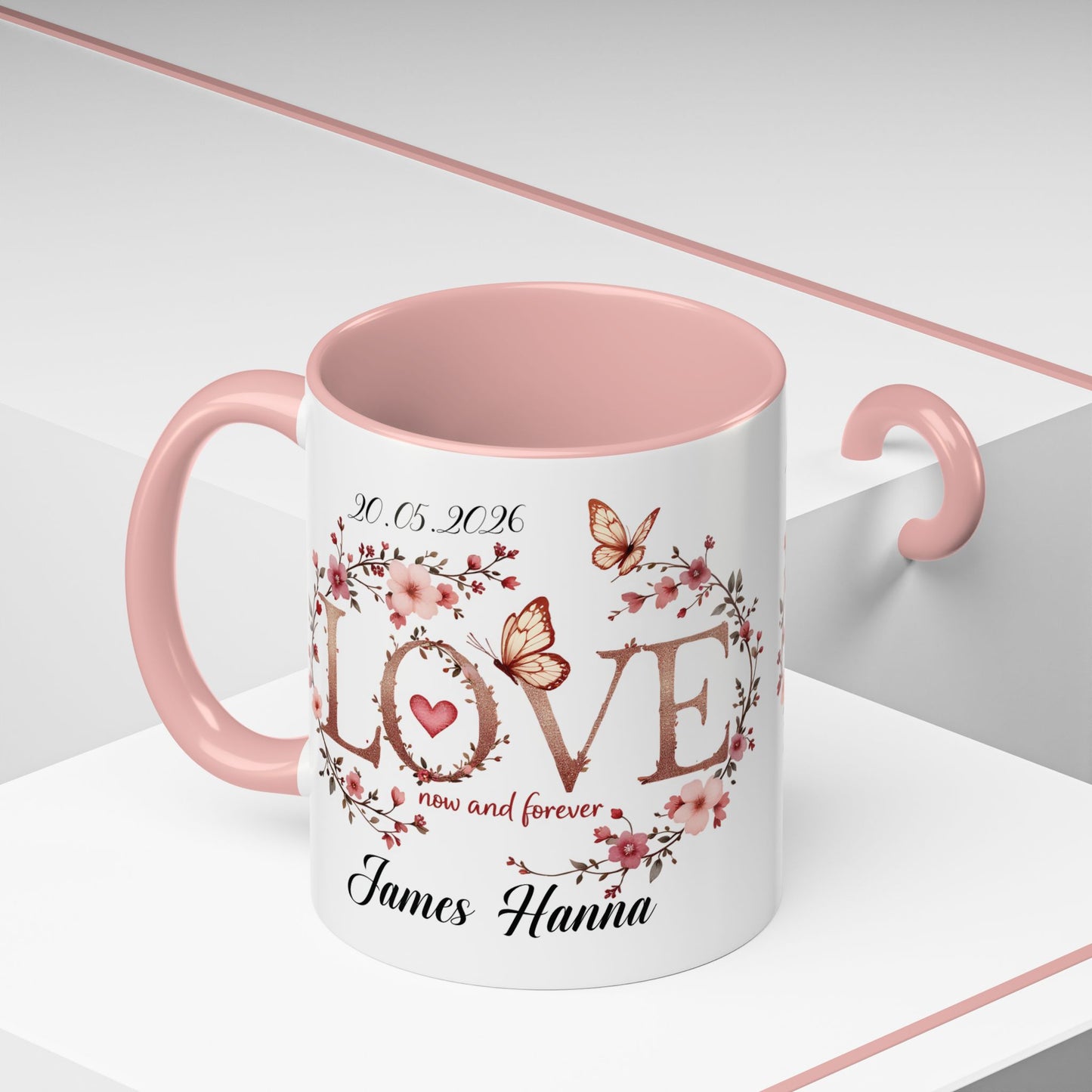 Custom Wedding Mug | Personalized Anniversary Mug | Valentines Day Gift |
