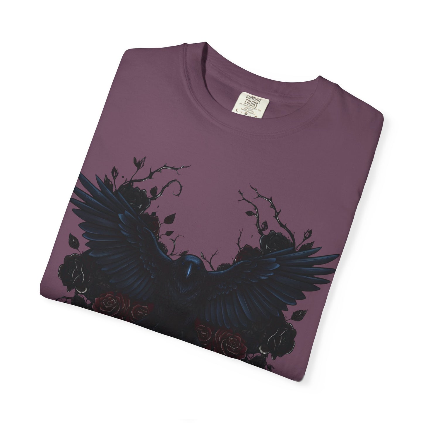 Dark Raven Gothic Apparel  | Unisex Cotton Shirt | Dark Aesthetic  | Alternative Goth T-Shirt