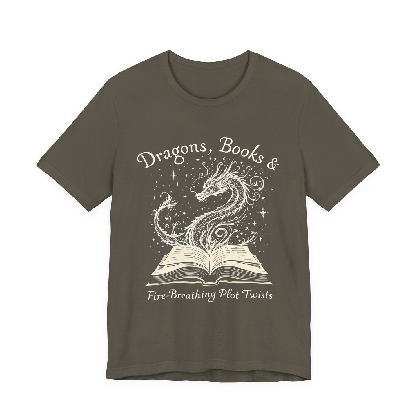 Book Lover Gift T-Shirt | Fantasy Reader Tee | Dragon Reading Shirt | Booktok Merch | Bibliophile Gift