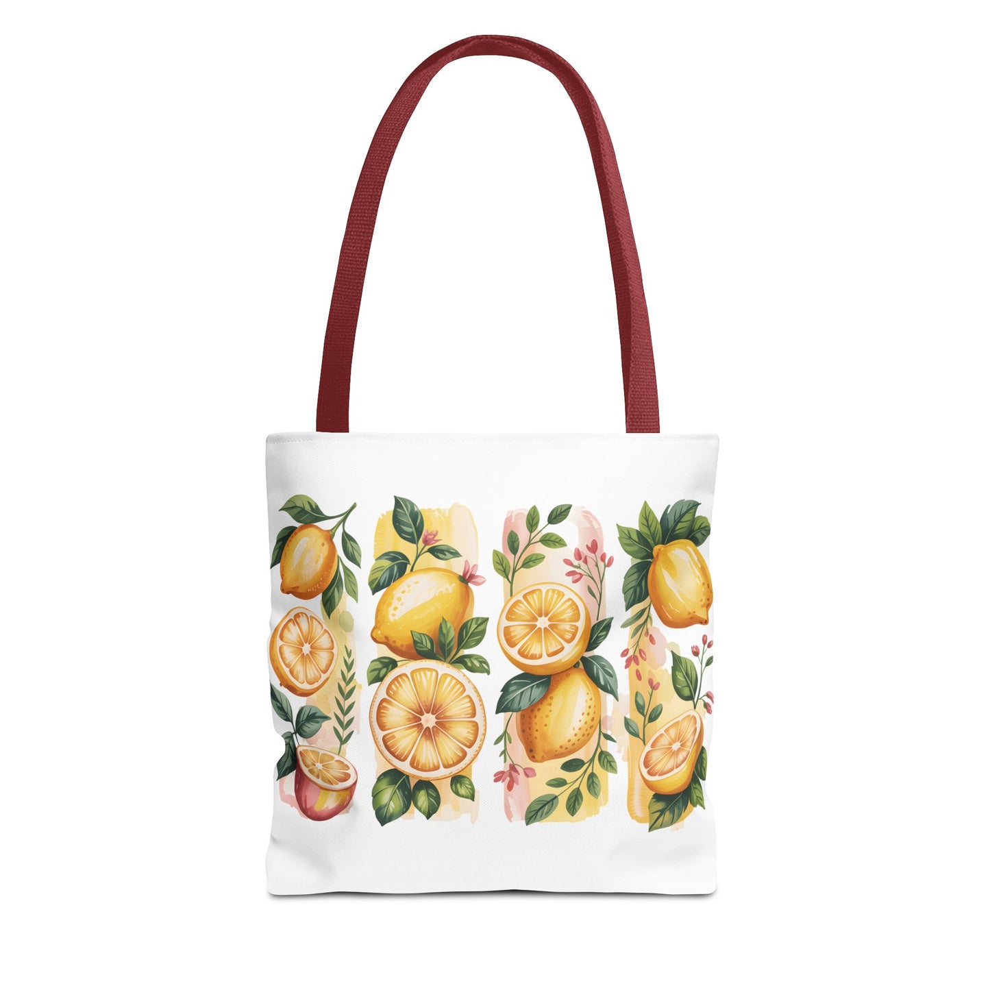lemon tote bag, large grocery tote, alternative gifts