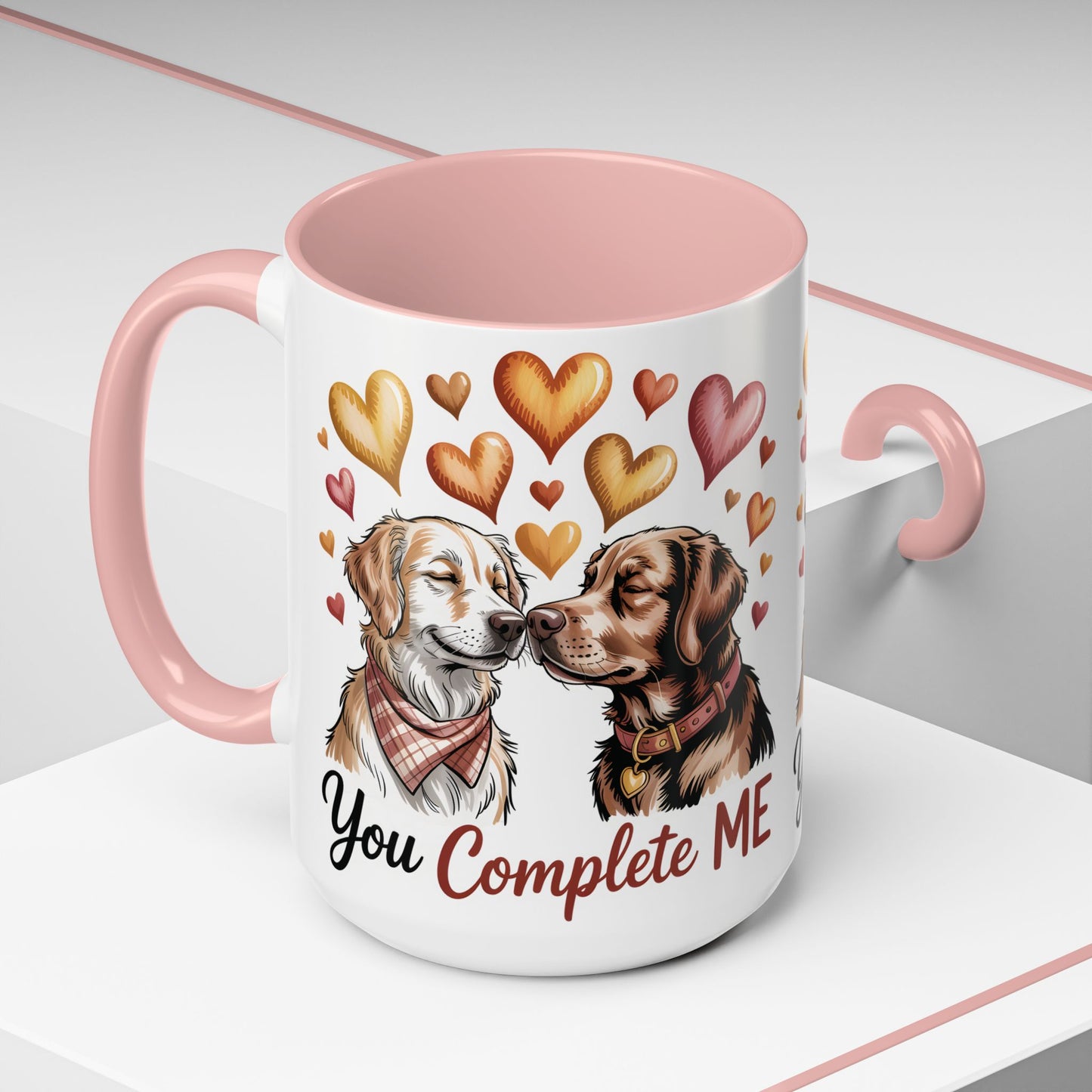You Complete Me Mug | Cute Dog Lover Gift | Valentines Day Gift for Wife Husband |