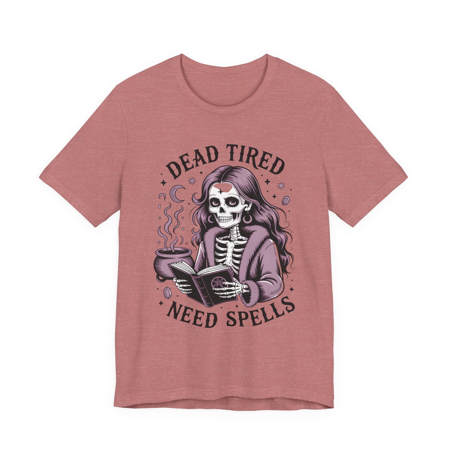 Dead Tired Need Spells Witchy T-Shirt, Skeleton Graphic Tee, witchy stuff,  Witchcraft Shirt, Witchy Clothes, Witchcore, Wiccan Apparel