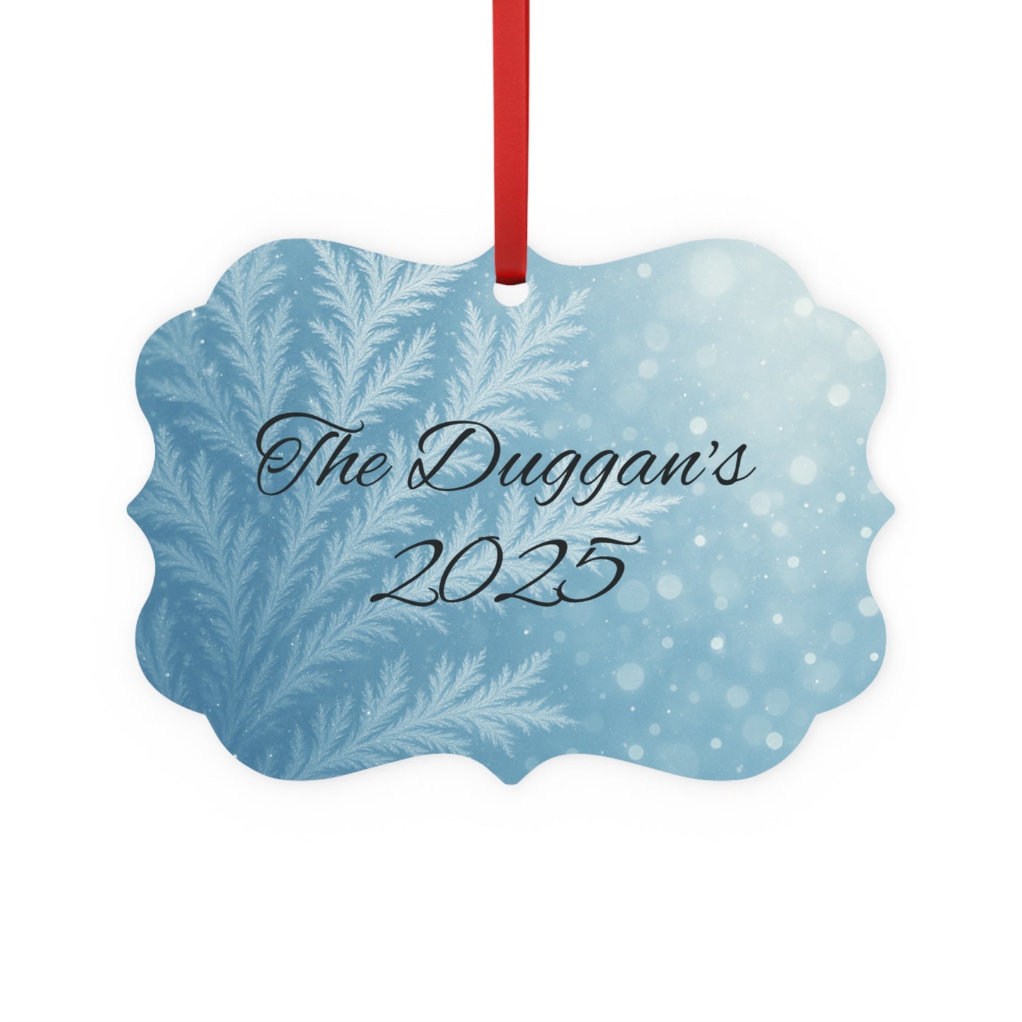 Personalised Metal Family Christmas Tree Decoration, Each custom name ornament is thoughtfully crafted to capture the essence of your unique xmas gift for Christmas 2025.