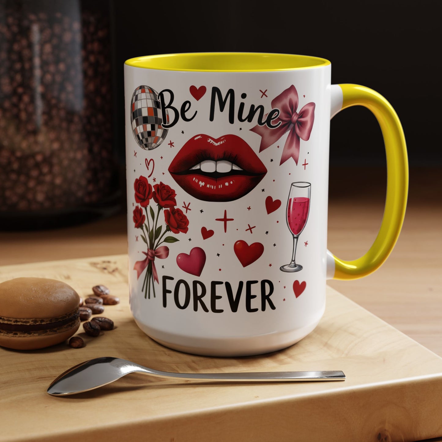 Ceramic valentine gift, Valentines day cup,  wife gift ideas, anniversary mug.