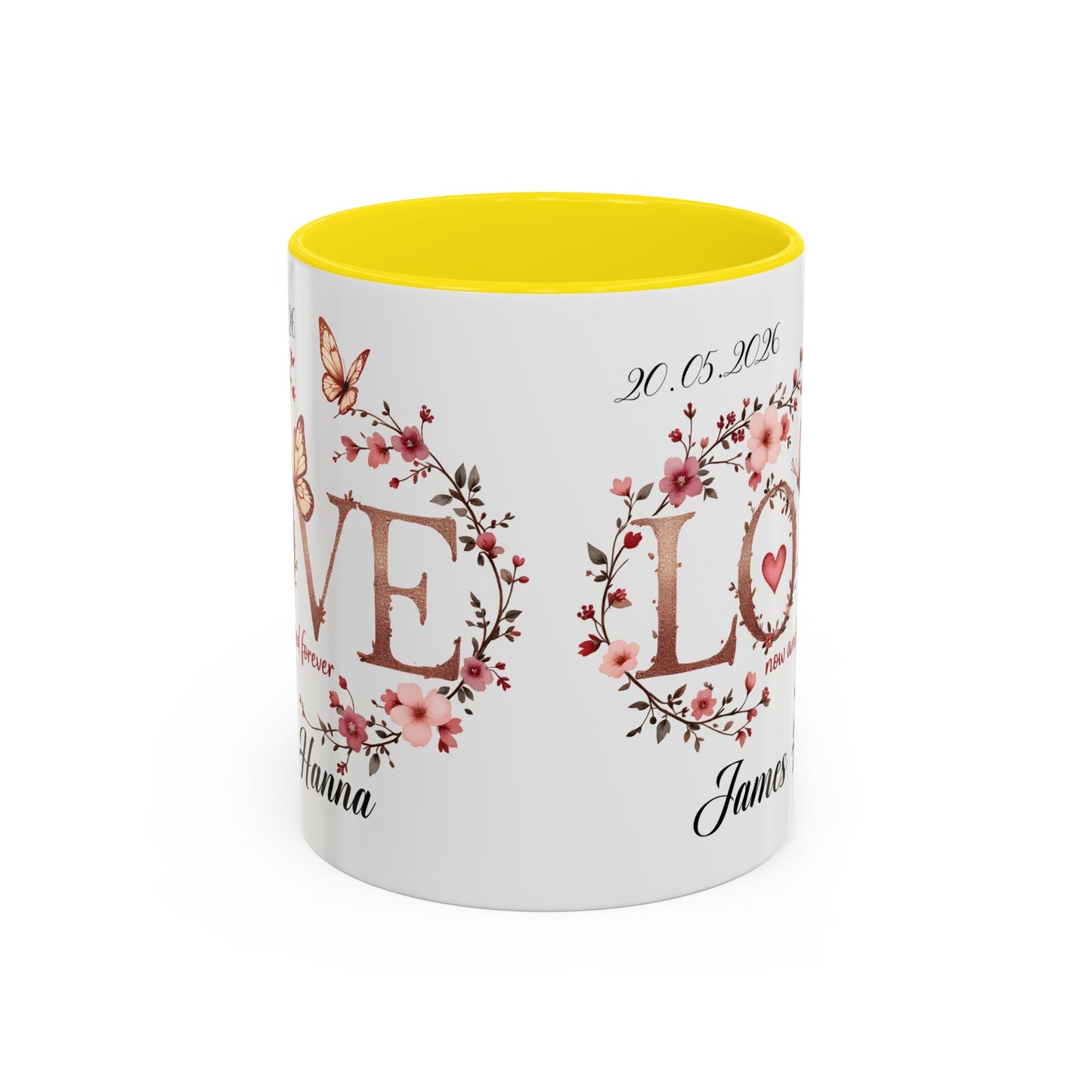 Custom Wedding Mug | Personalized Anniversary Mug | Valentines Day Gift |