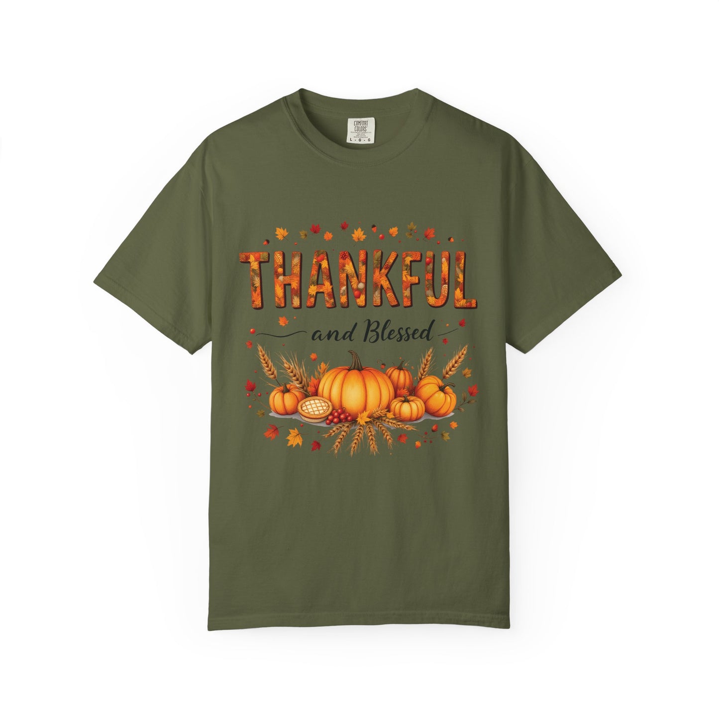 Thankful and Blessed T-Shirt, Fall Tee, Autumn Shirt, Thanksgiving Outfit, Gift for Friends and Family, Cozy Casual Wear