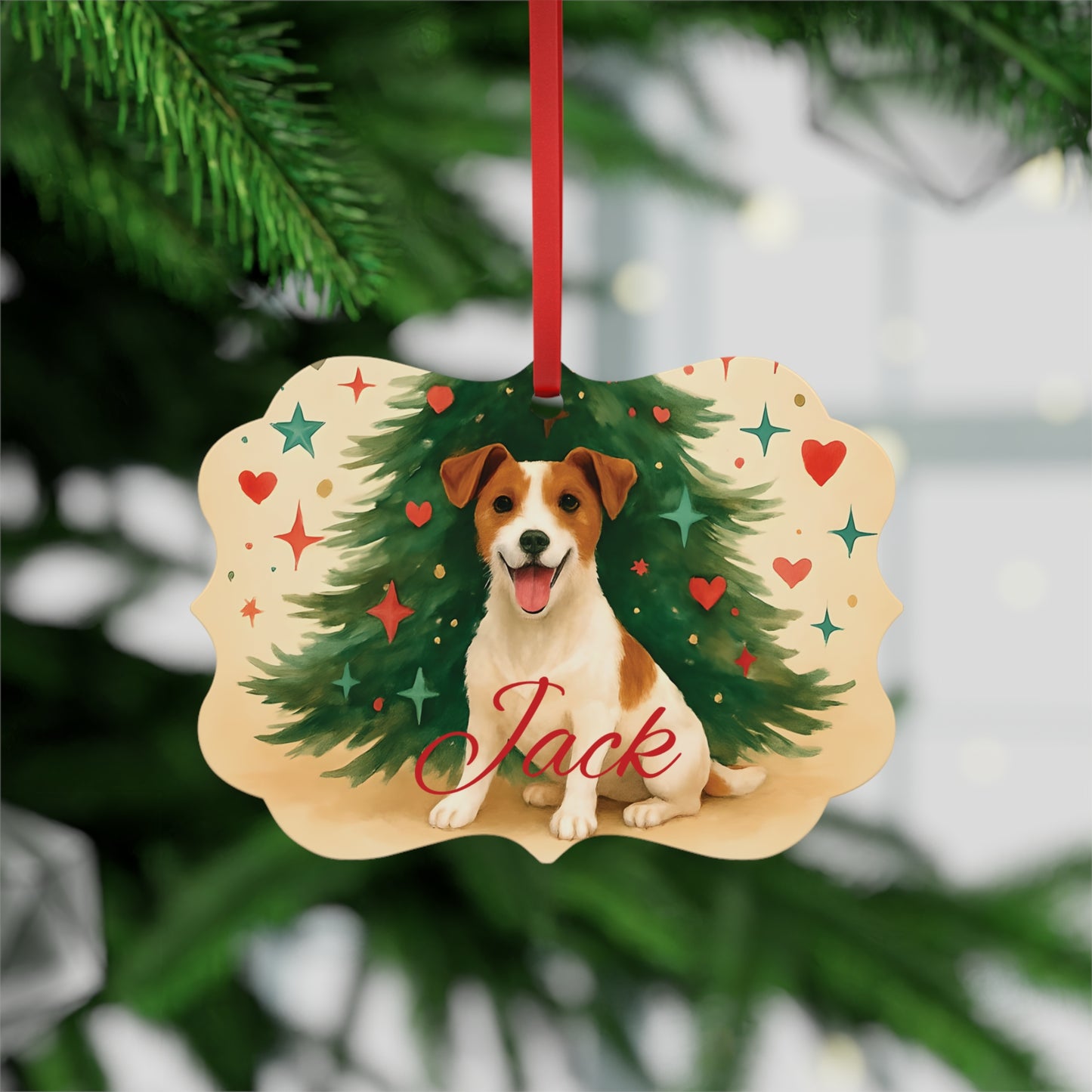 Personalized Jack Russell Terrier Ornament, Perfect for those who cherish their jack russell terrier.