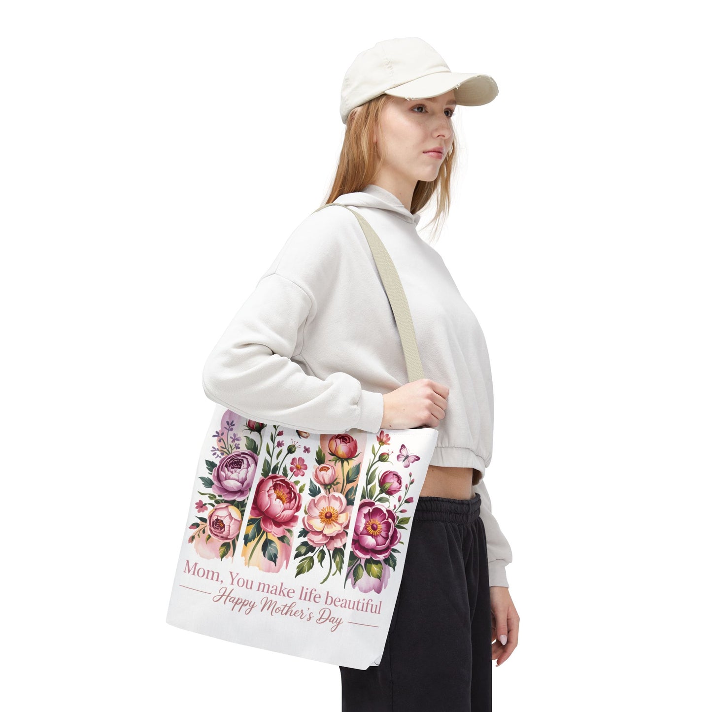 mom tote bag, mothers day gift reusable tote bag