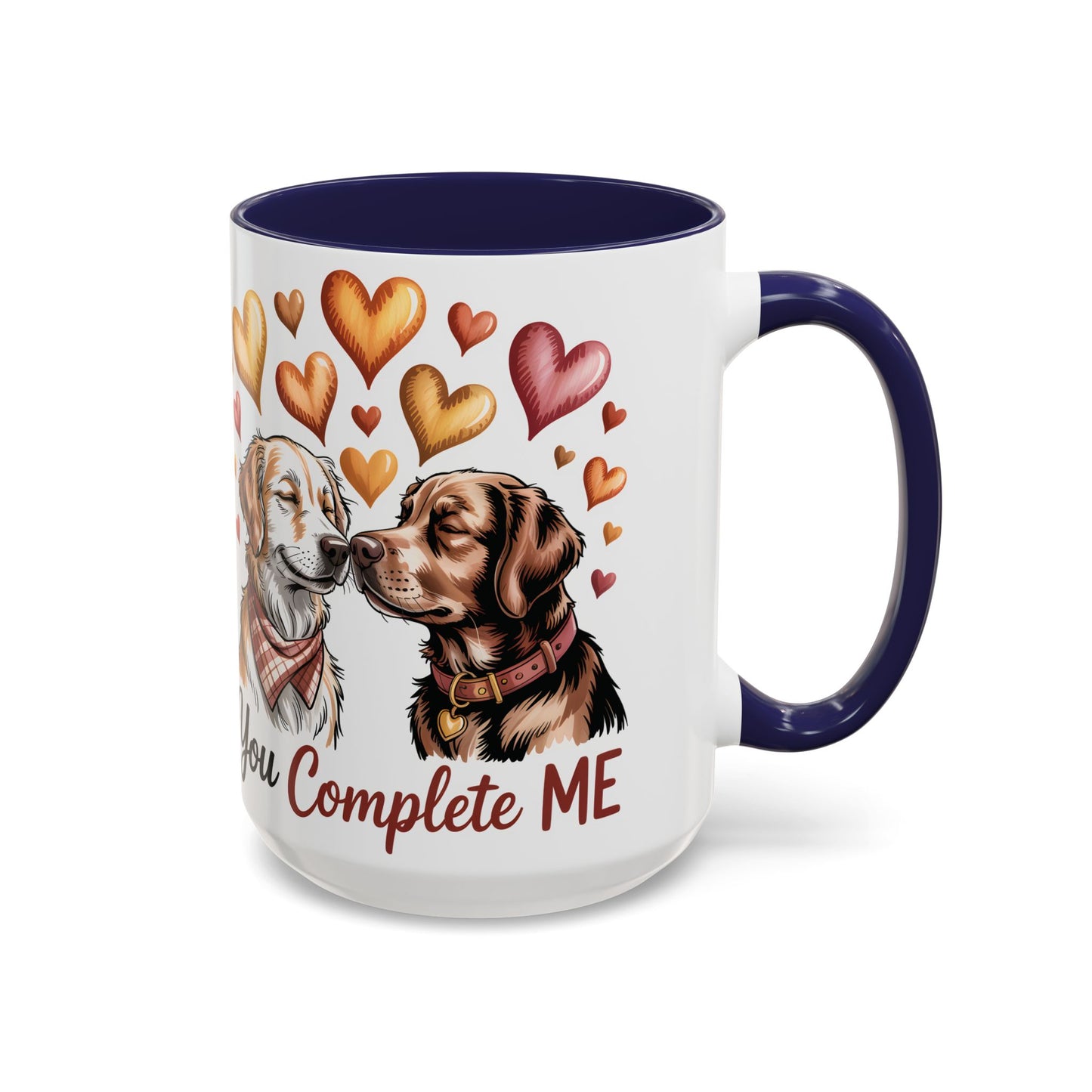 You Complete Me Mug | Cute Dog Lover Gift | Valentines Day Gift for Wife Husband |