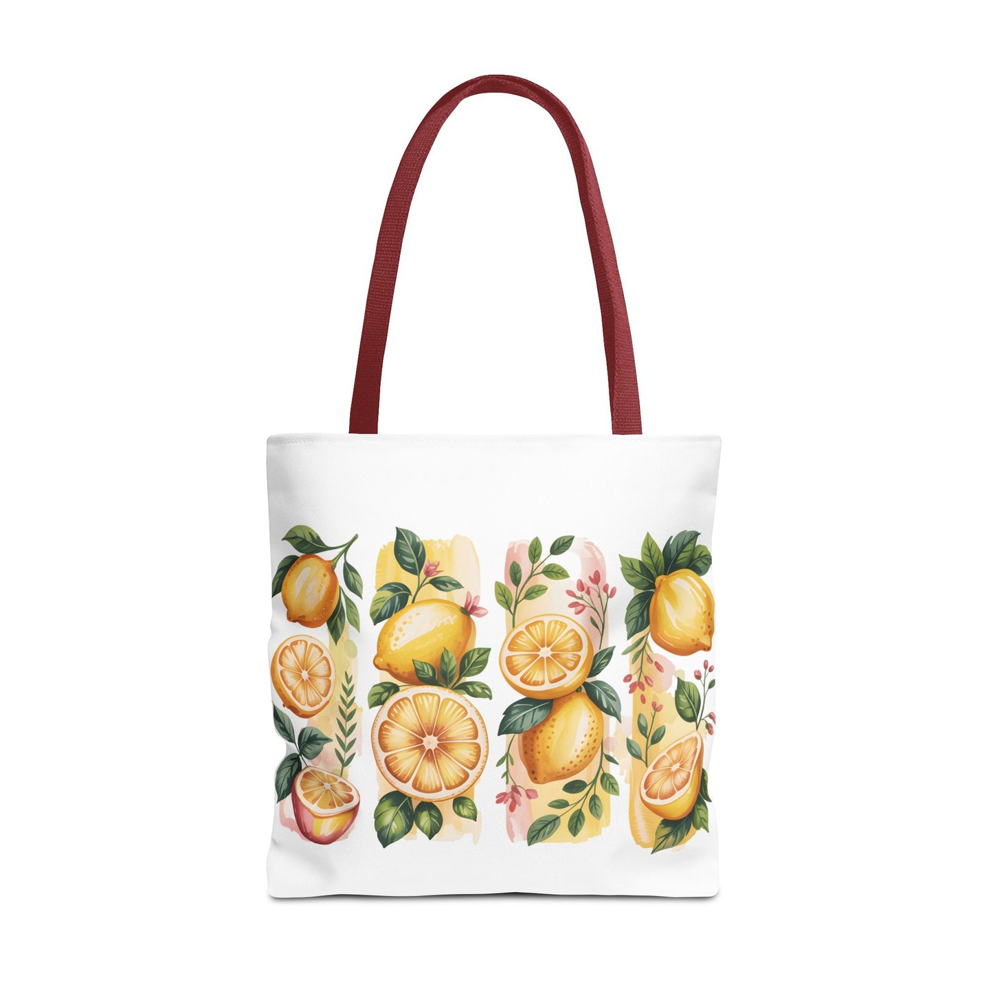 lemon tote bag, large grocery tote, alternative gifts