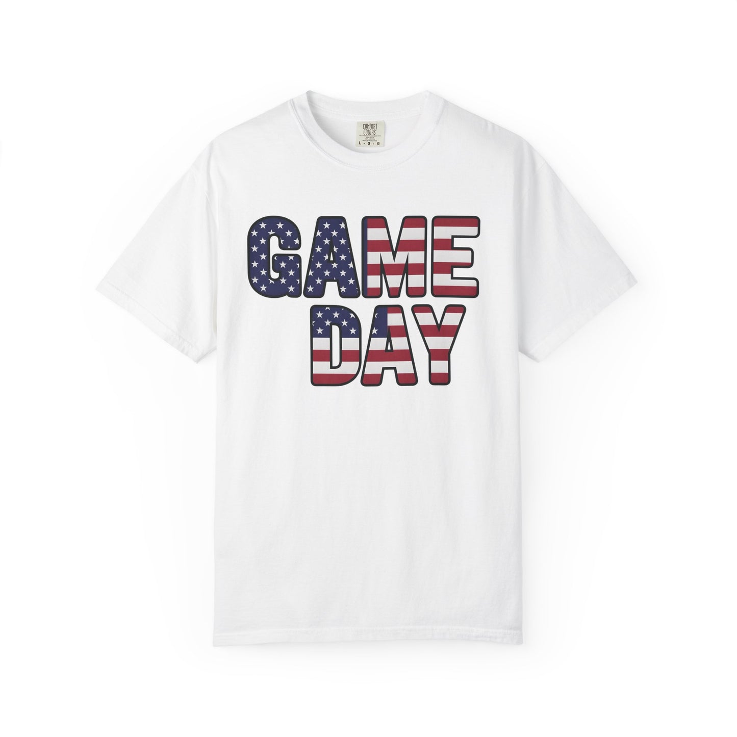 American Flag GAME DAY T-Shirt | Patriotic Sports Fan Tee