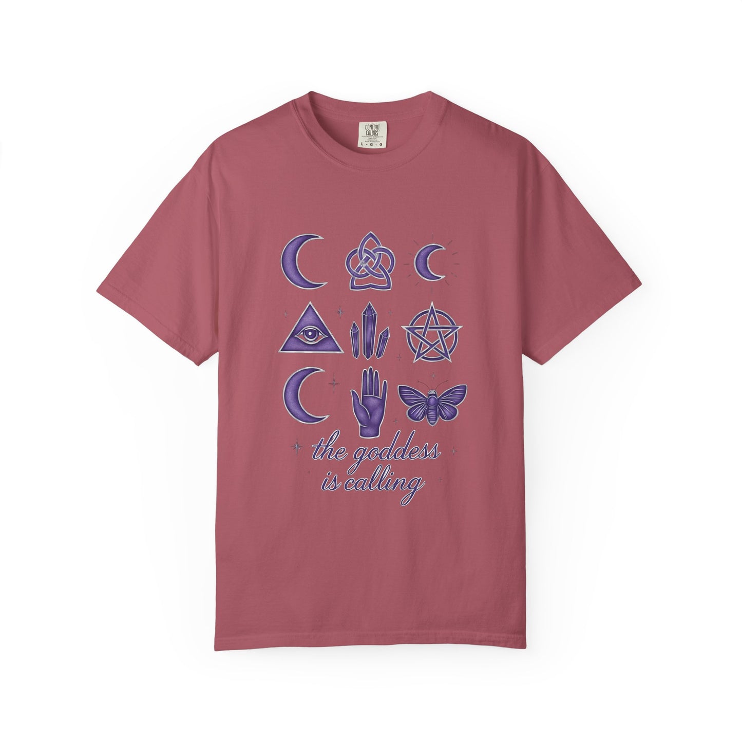 The Goddess is Calling Shirt, a celebration of divine feminine energy, seamlessly blending style and spirituality.