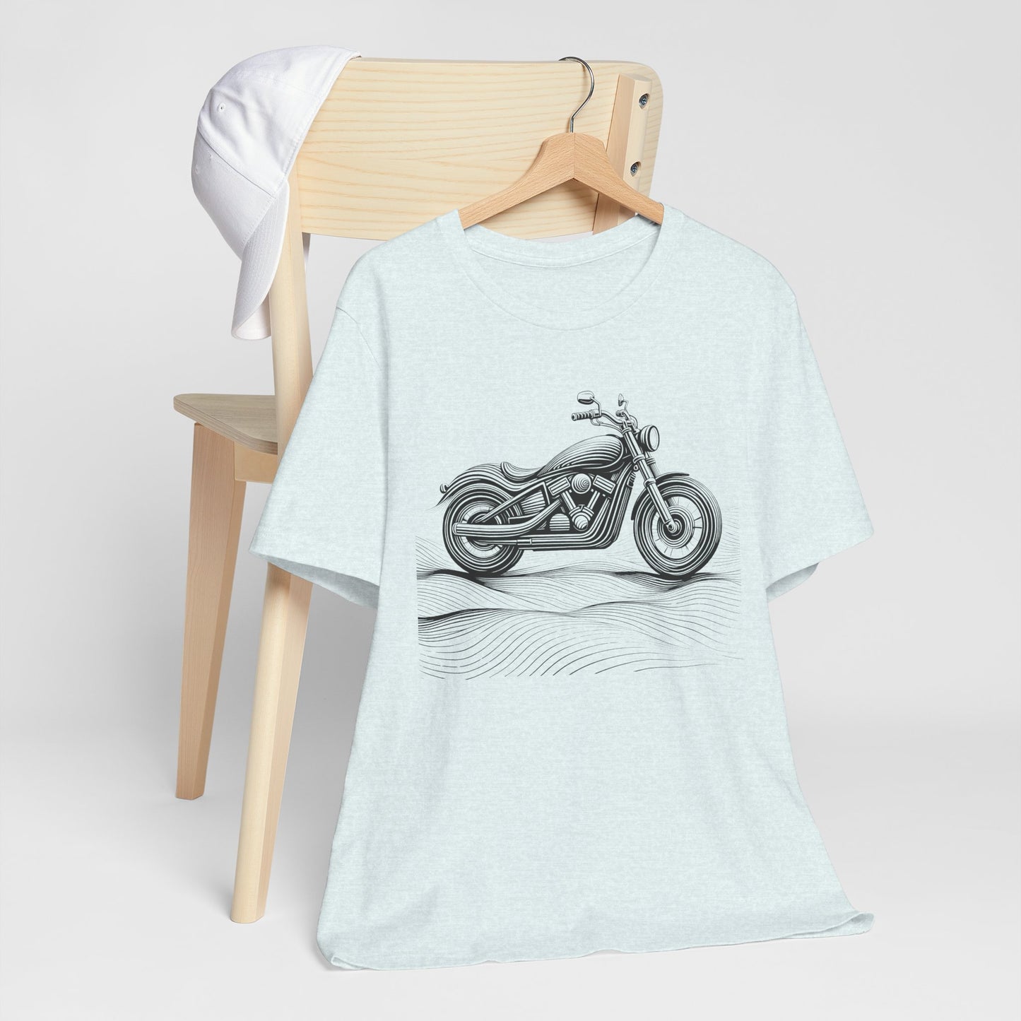 Cotton biker shirt, streetwear tee, biker apparel, motorcycle gift.