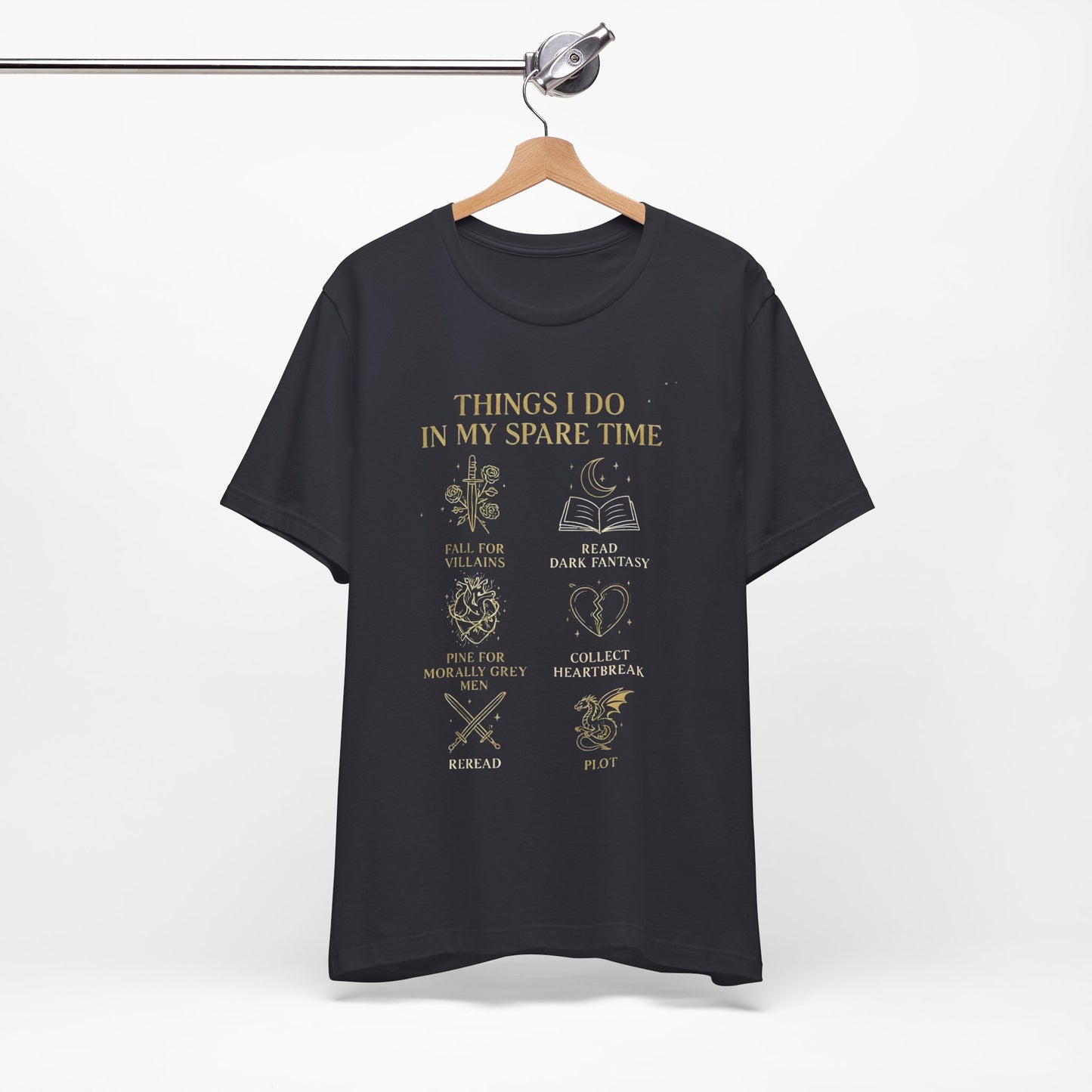 Dark Fantasy Book Lover Shirt | Morally Grey Men Tee | Villain Reader Gift | Bookish Aesthetic Tee