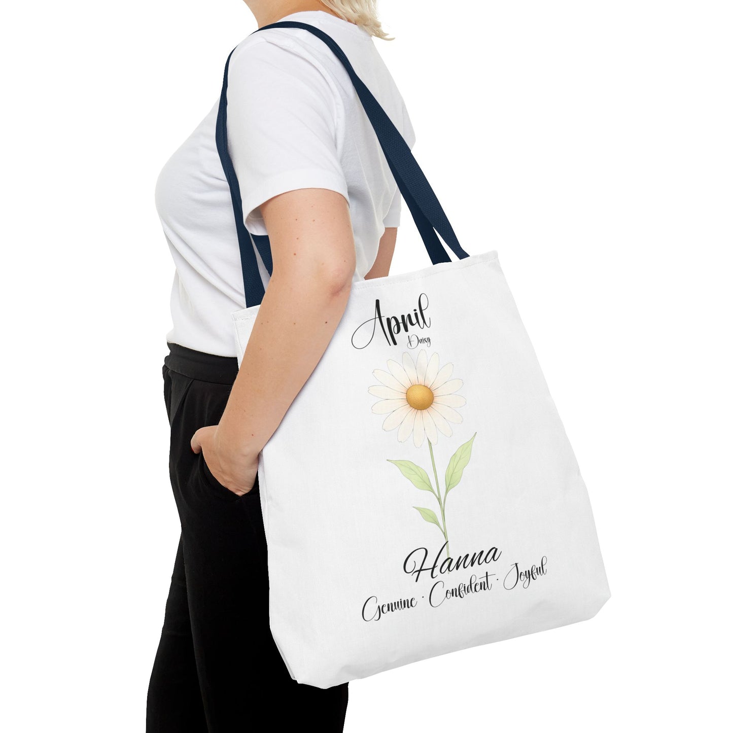 Custom birth month flower bag for her, milestone birthdays, bestfriend gift.