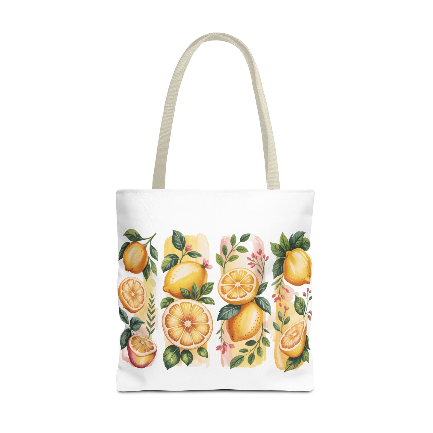 lemon tote bag, large grocery tote, alternative gifts