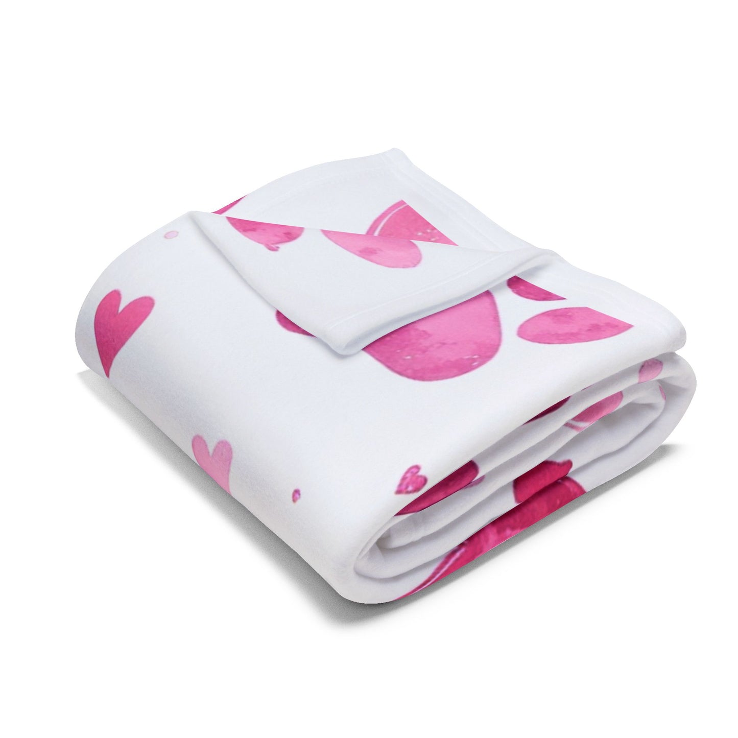 Fleece Blanket, Pink Paw Prints, perfect for pet lovers.