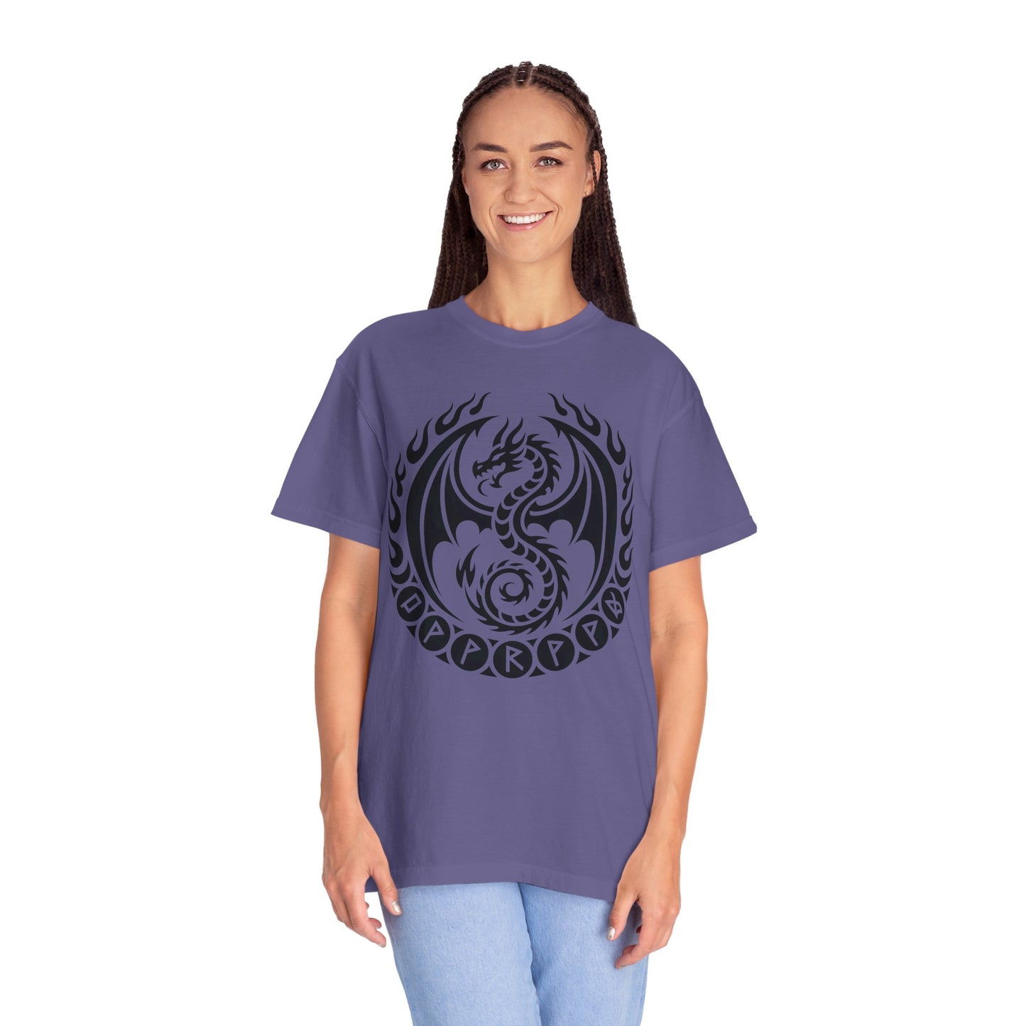 Comfort Colors dragon lovers viking shirt, norse mythology alternative gifts.