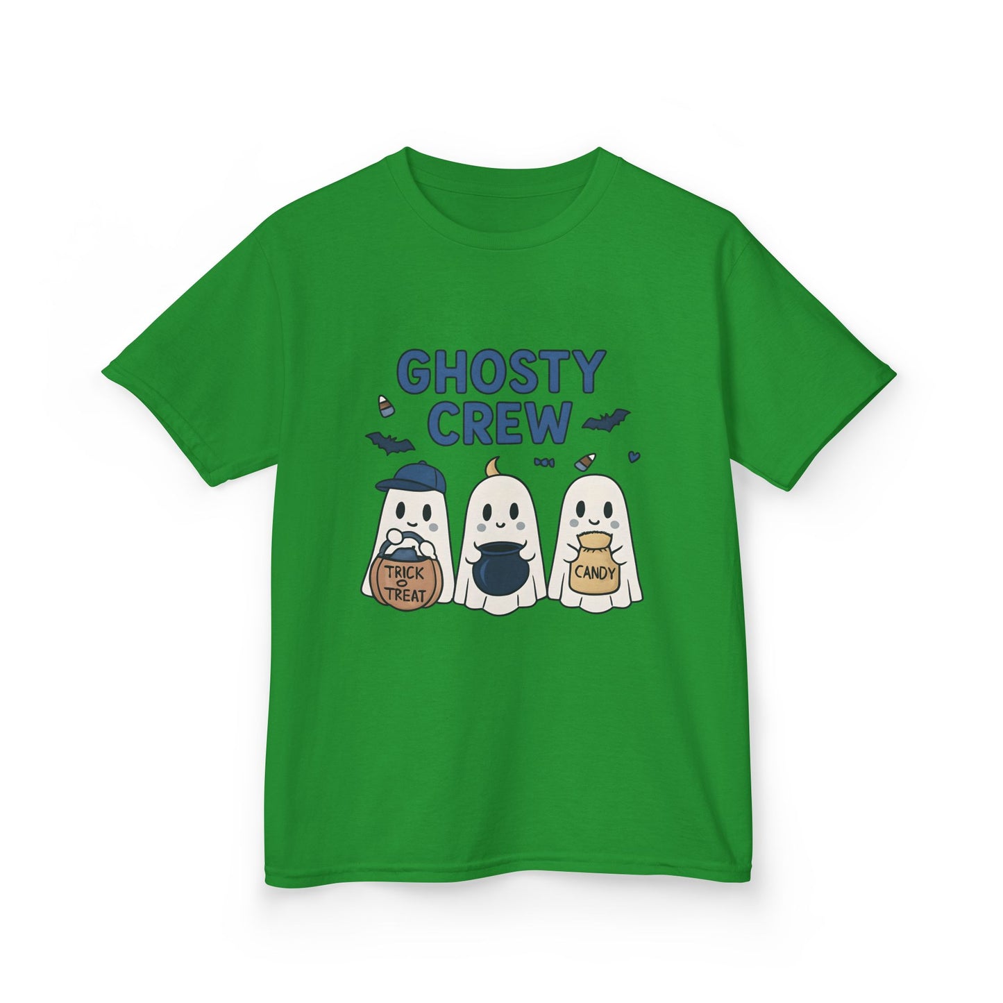 Ghosty Crew TrickorTreat Tee,Be part of the Ghosty crew. Step into the enchanting world of Halloween with the Ghosty Crew Trick or Treat Tee.crew.
