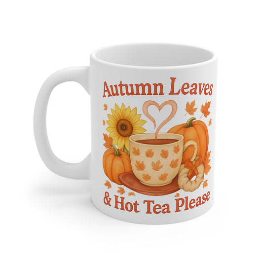 Autumnal Mug for Tea Lovers, Whether you fancy a cuppa or a heartwarming autumn coffee, this pumpkin mug is your perfect companion.