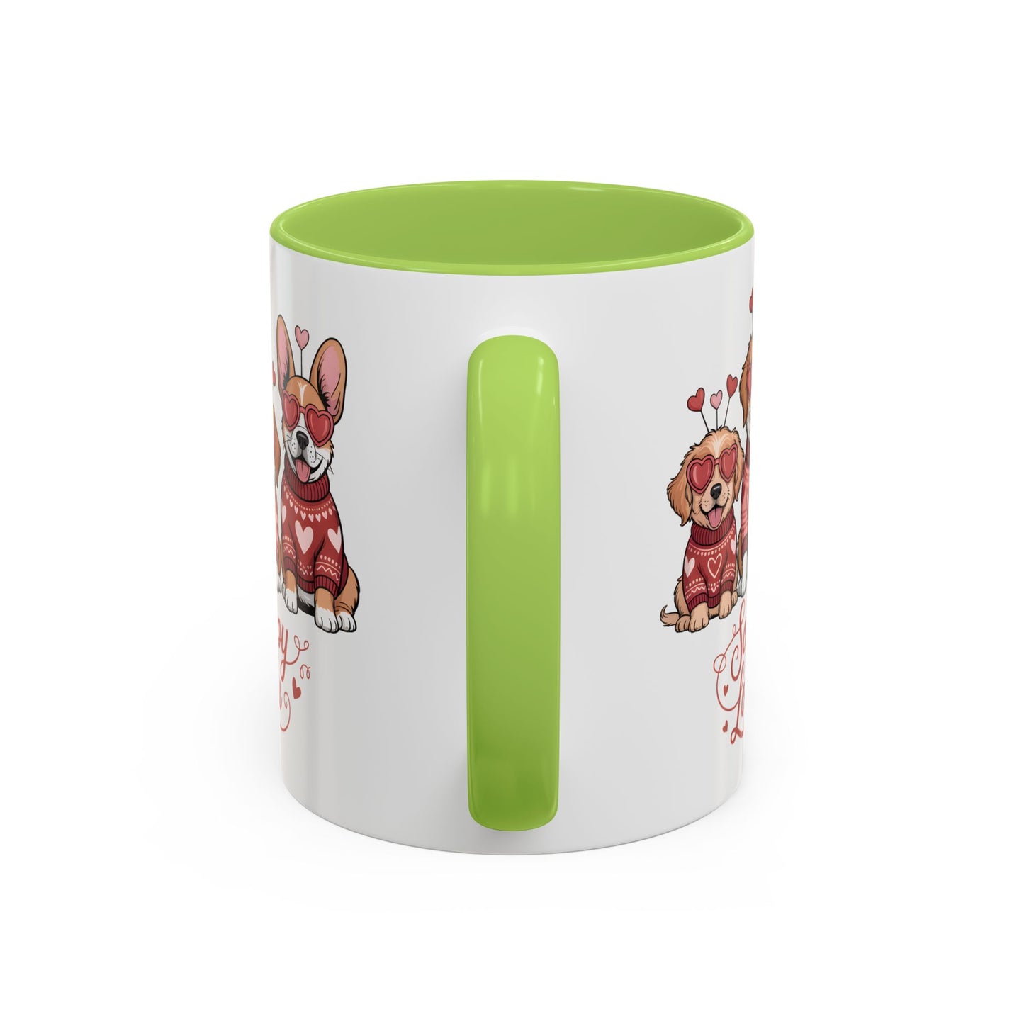 Valentine Dog Mug | Cute Puppy Coffee Cup | Dog Lover Gift | Valentines Day Mug |