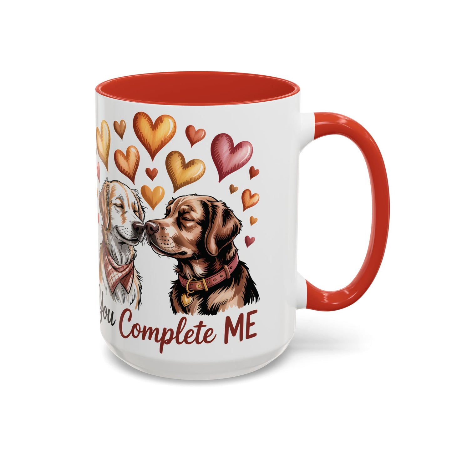 You Complete Me Mug | Cute Dog Lover Gift | Valentines Day Gift for Wife Husband |