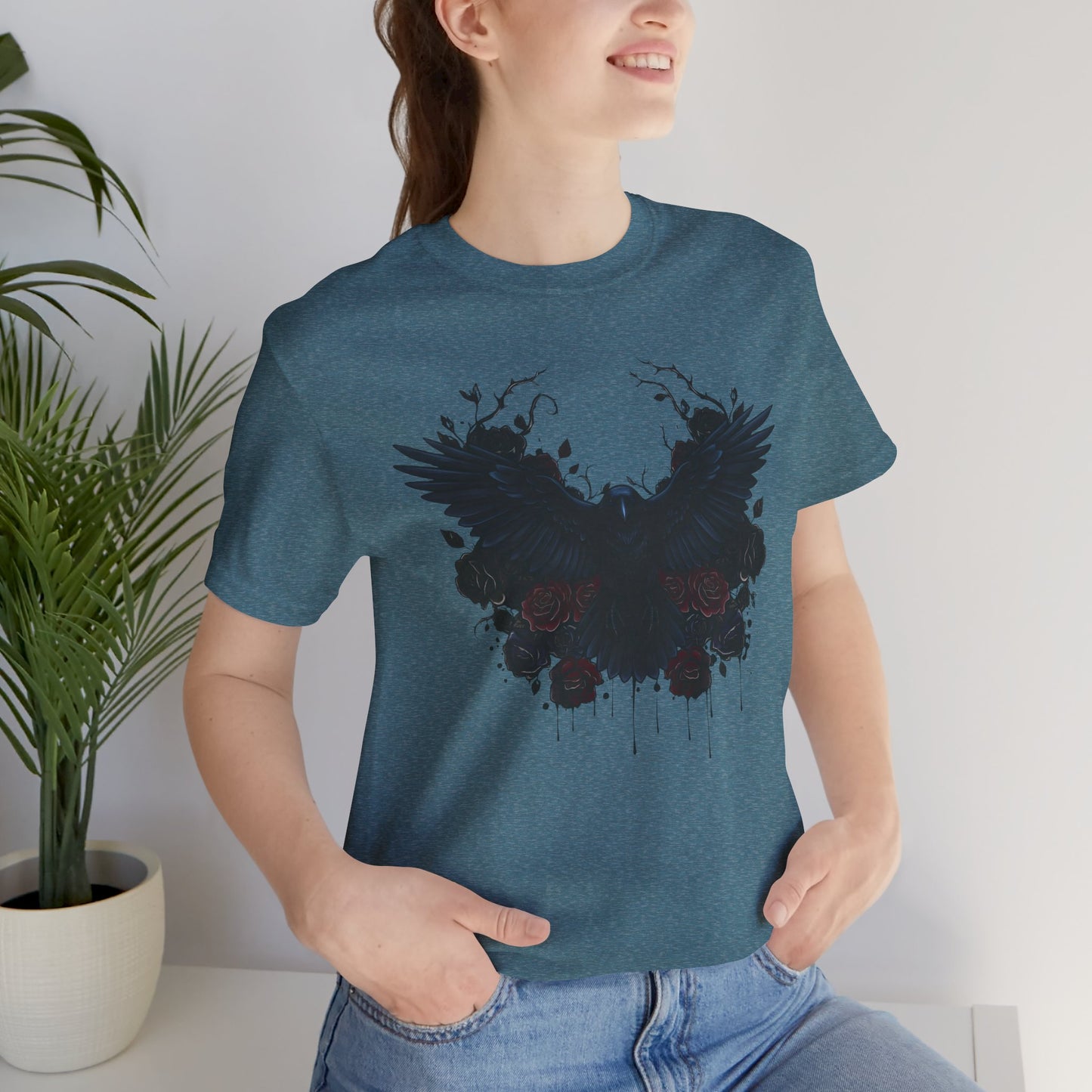 Dark Raven Gothic Apparel  | Unisex Cotton Shirt | Dark Aesthetic  |