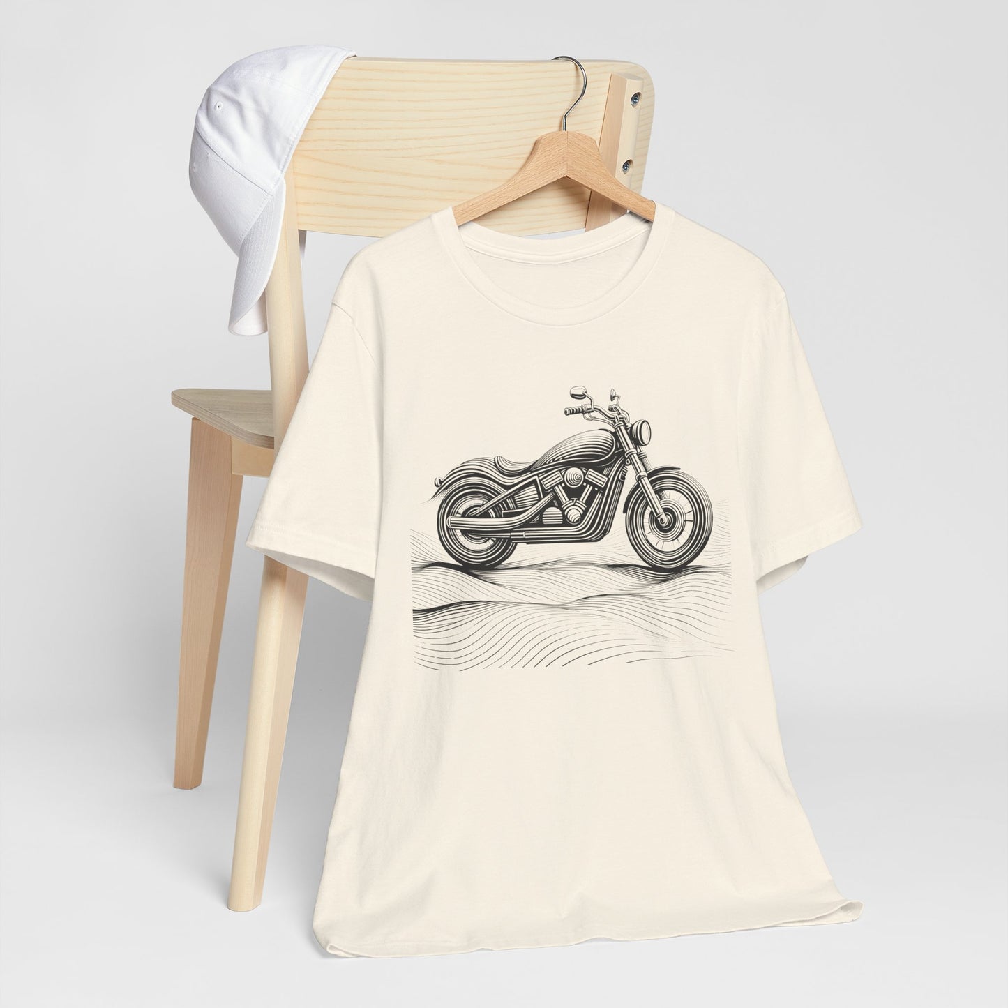 Cotton biker shirt, streetwear tee, biker apparel, motorcycle gift.