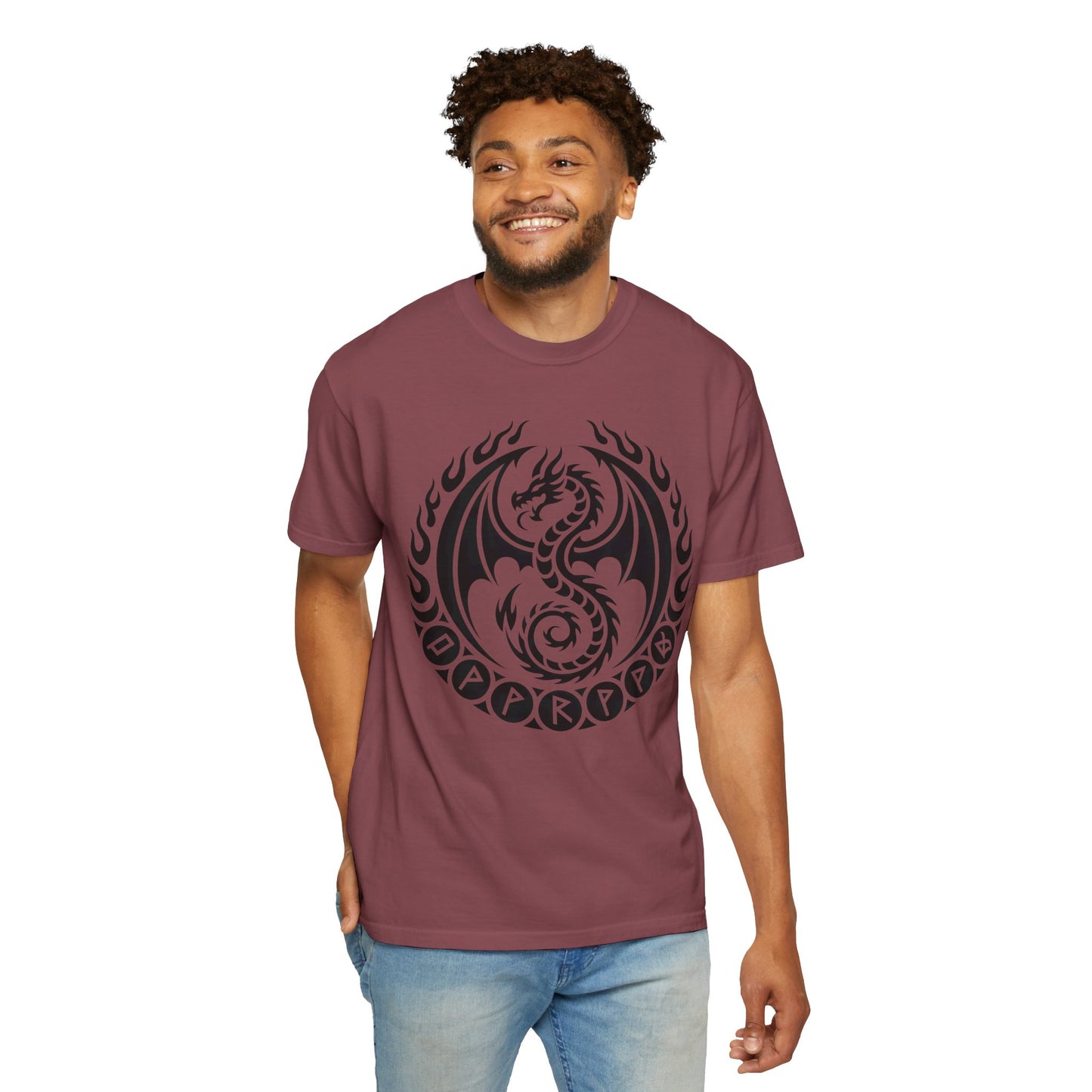 Comfort Colors dragon lovers viking shirt, norse mythology alternative gifts.