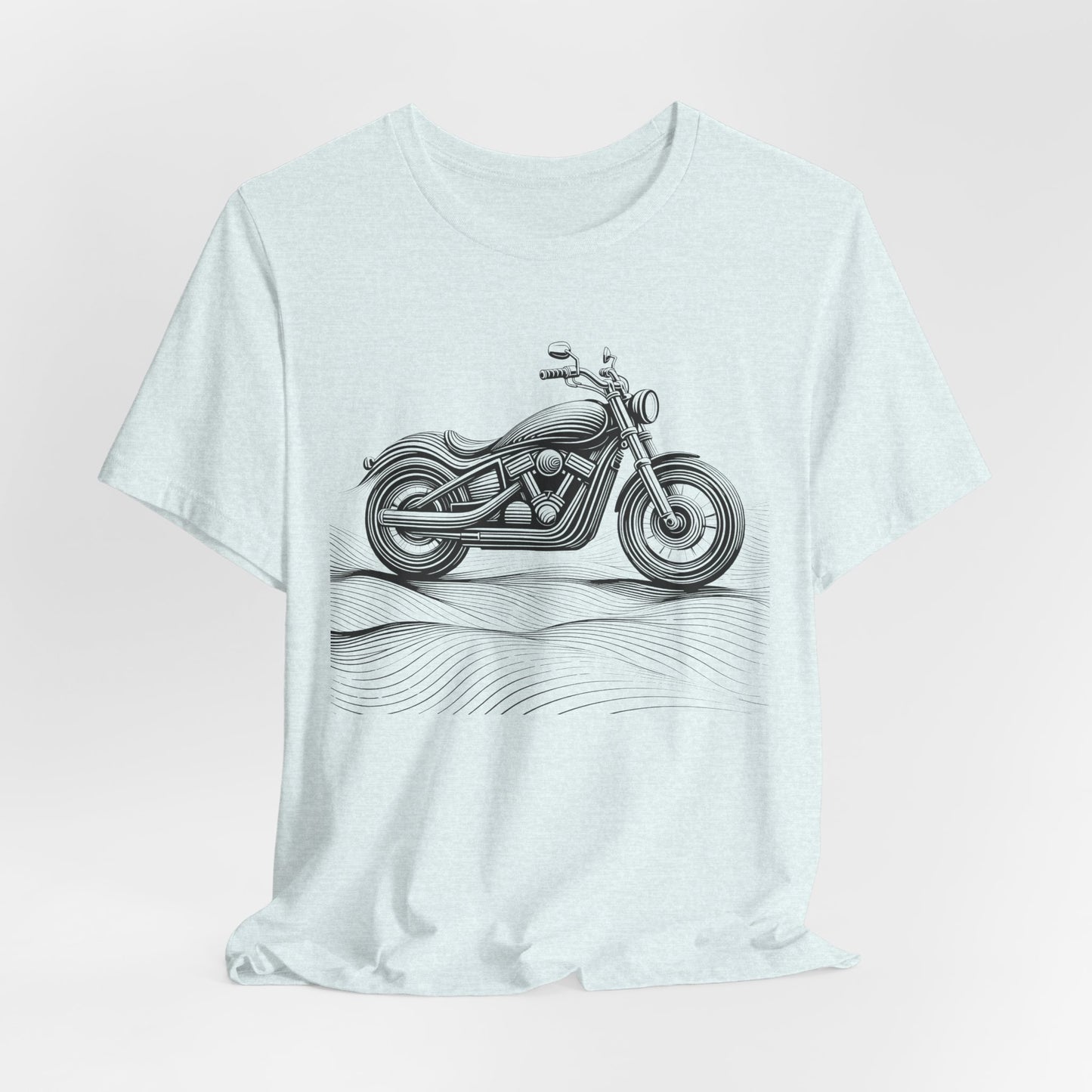 Cotton biker shirt, streetwear tee, biker apparel, motorcycle gift.
