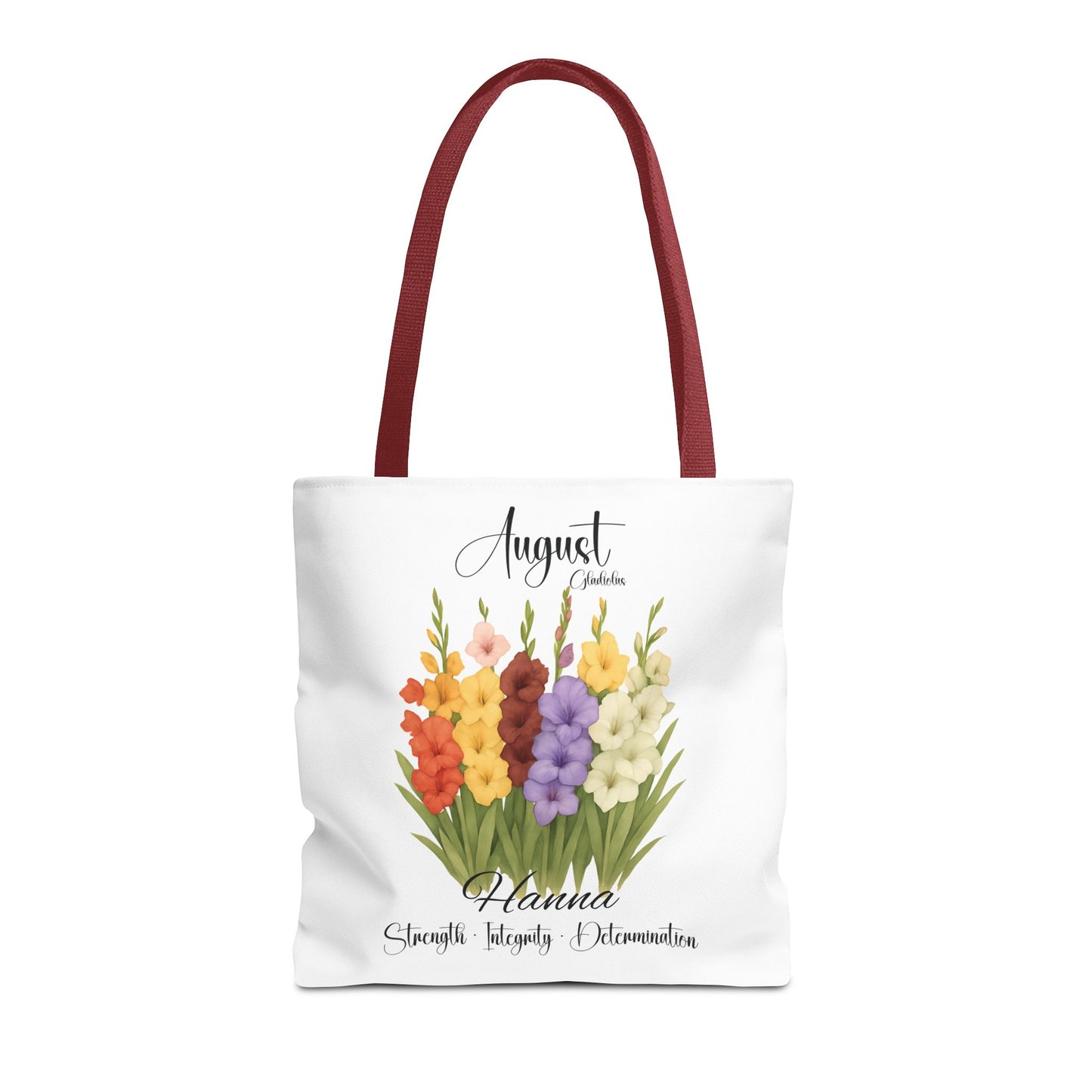 Custom birth month flower bag for her, milestone birthdays, bestfriend gift.