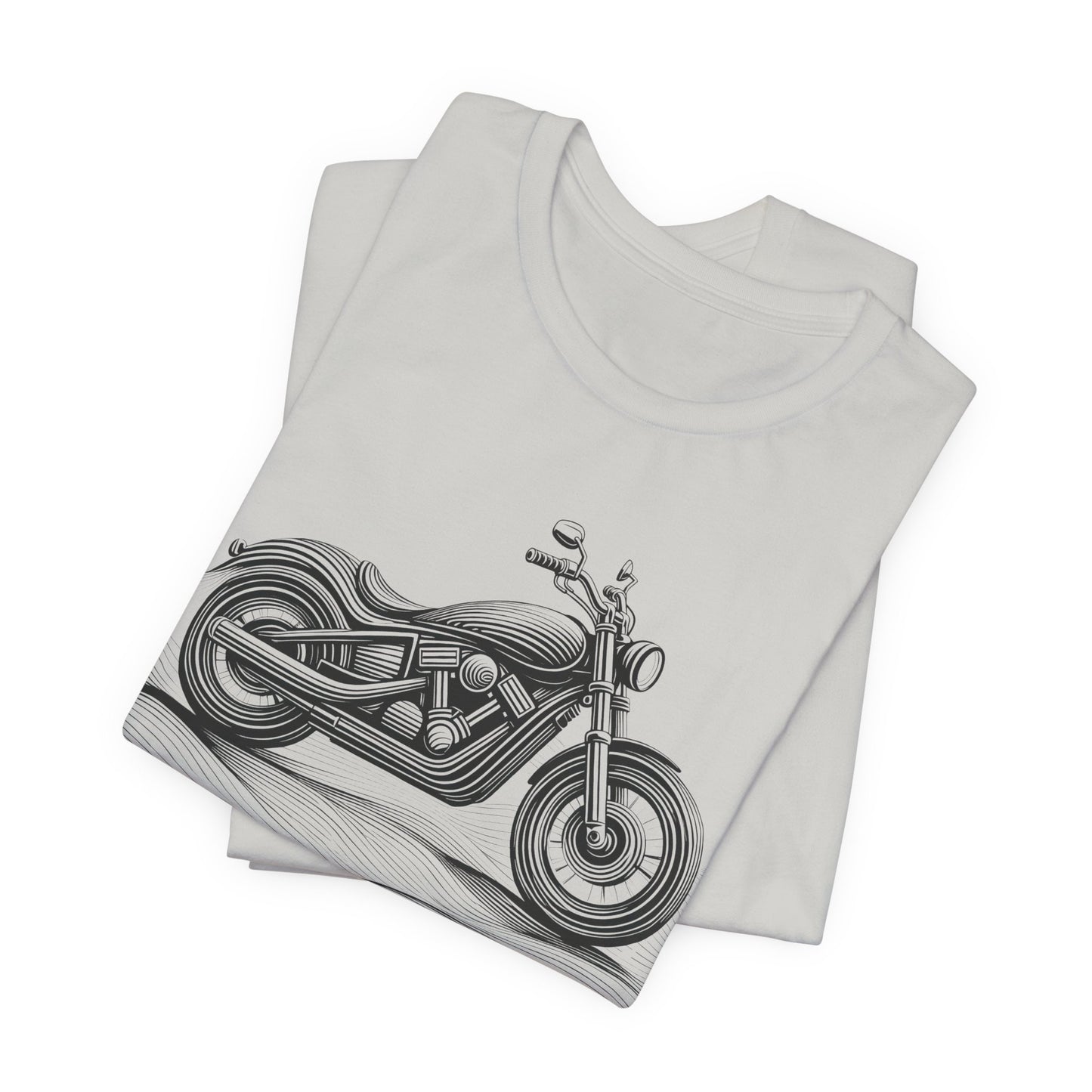 Cotton biker shirt, streetwear tee, biker apparel, motorcycle gift.