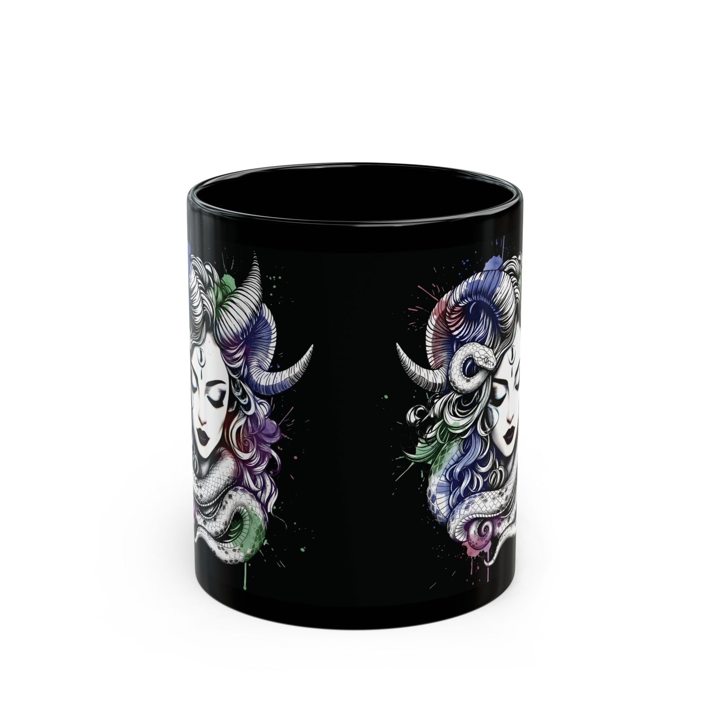 lilith coffee cup, dark goddess witchy mug, ceramic alternative gift.